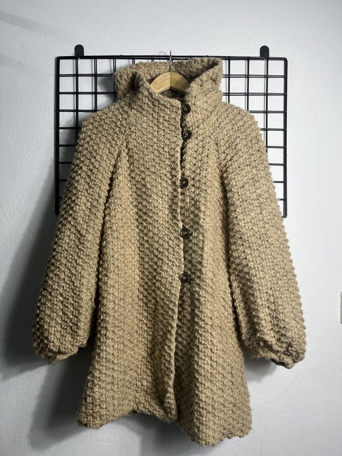 Tsumori Chisato Chunky Bubble Knit Hoodie