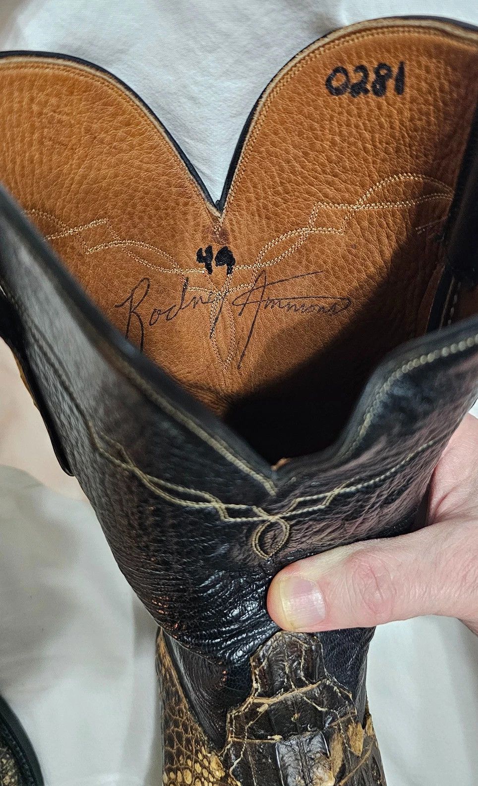 Other Alligator Cowboy Boots Natural Skin Size US 8 / EU 41 - 9 Thumbnail