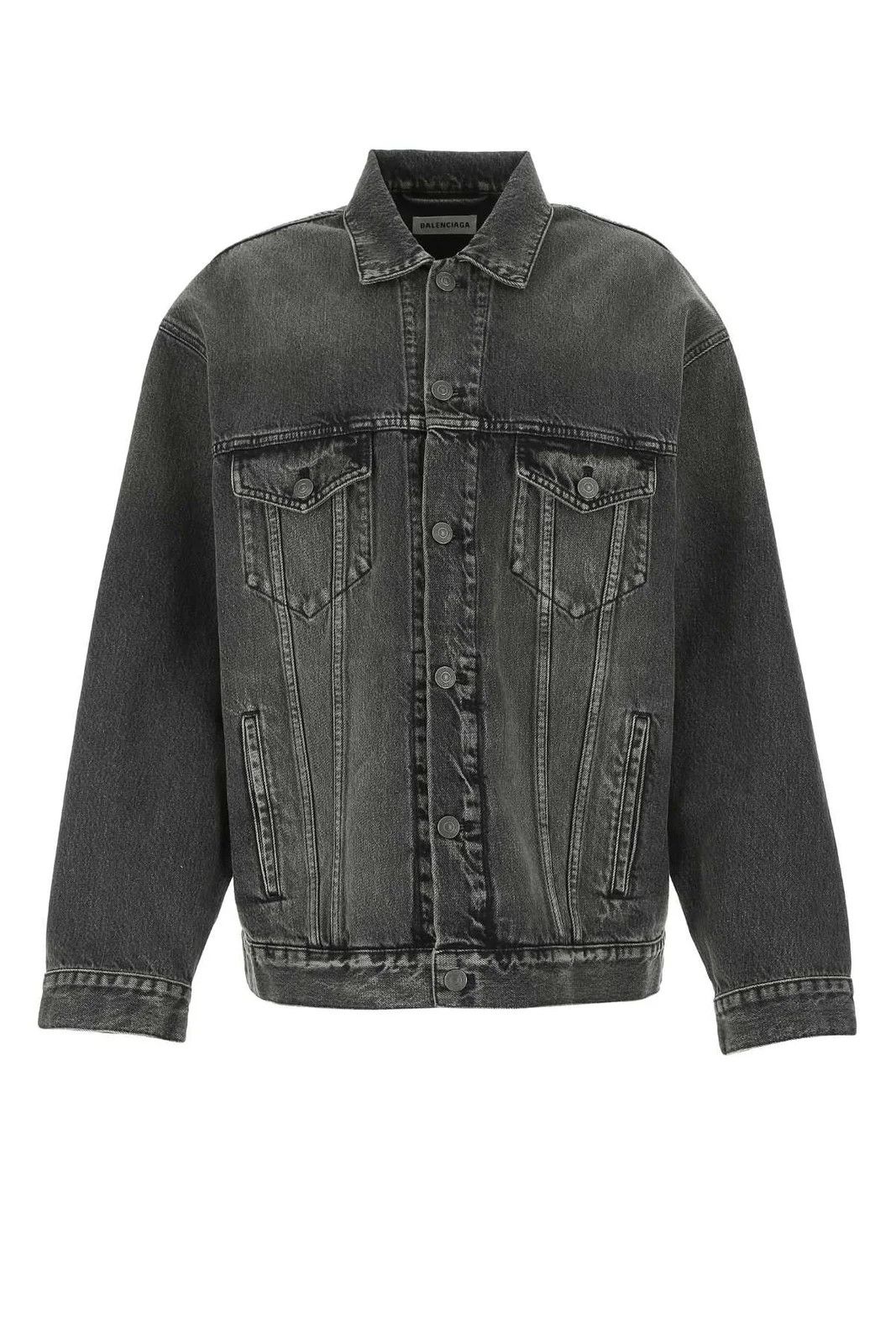 Balenciaga Balenciaga Notre Dame Oversized Denim Jacket Black Size US L / EU 52-54 / 3 - 2 Thumbnail