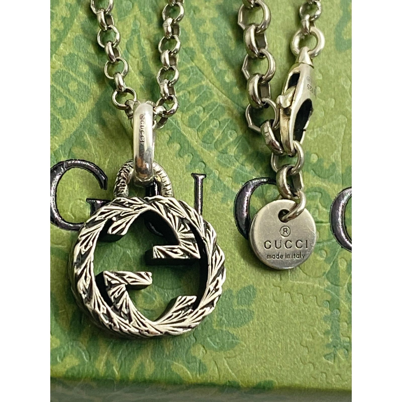 Gucci Gucci Interlocking G Logo Pendant Necklace. 20" Size ONE SIZE - 1 Thumbnail