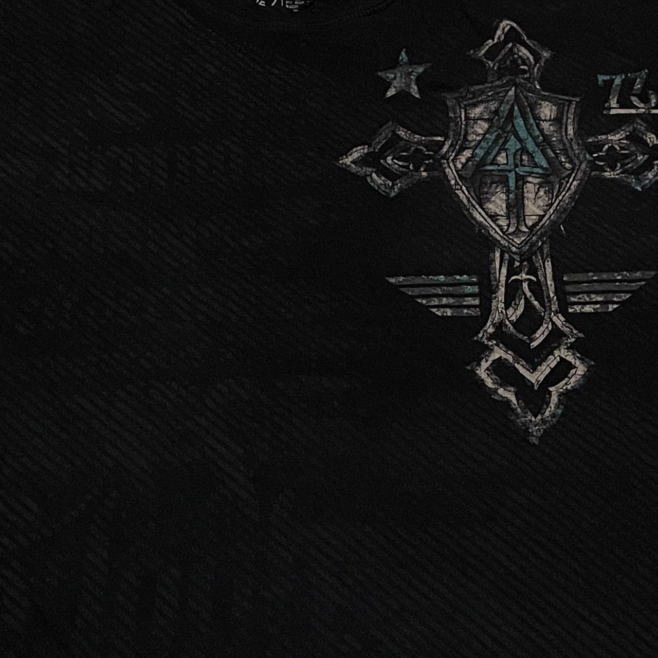 Affliction Rare Affliction Wings Cross Tee Y2K Style Size US XL / EU 56 / 4 - 2 Thumbnail