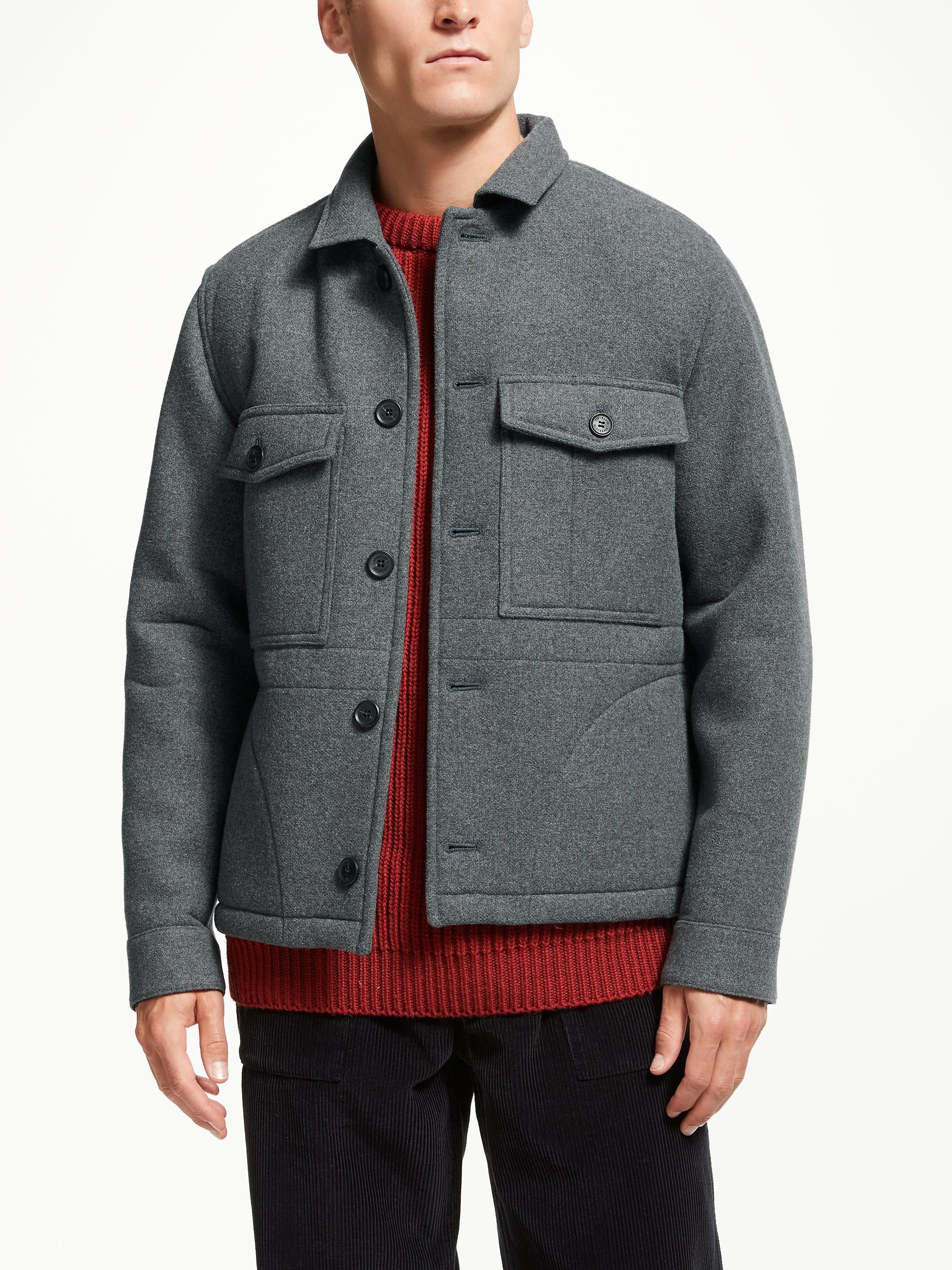 Gloverall x John Lewis Workwear Style Jacket Gray Multipocket Blazer Size US L / EU 52-54 / 3 - 18 Thumbnail
