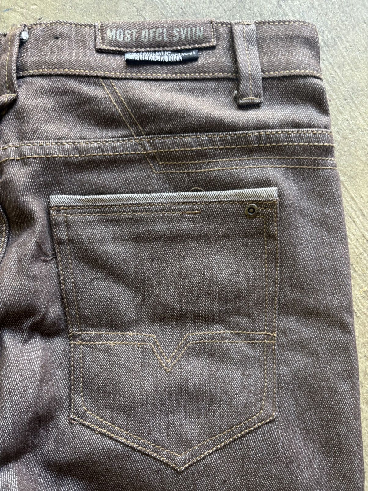 Other Most Ofcl Sviin Authentic Standard Brown denim jeans Size US 36 / EU 52 - 3 Thumbnail