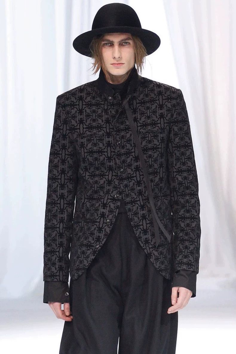 Ann Demeulemeester ANN DEMEULEMEESTER 2013 Fall Classic Pattern Blazer- DMC Size US XXS / EU 40 - 1 Thumbnail