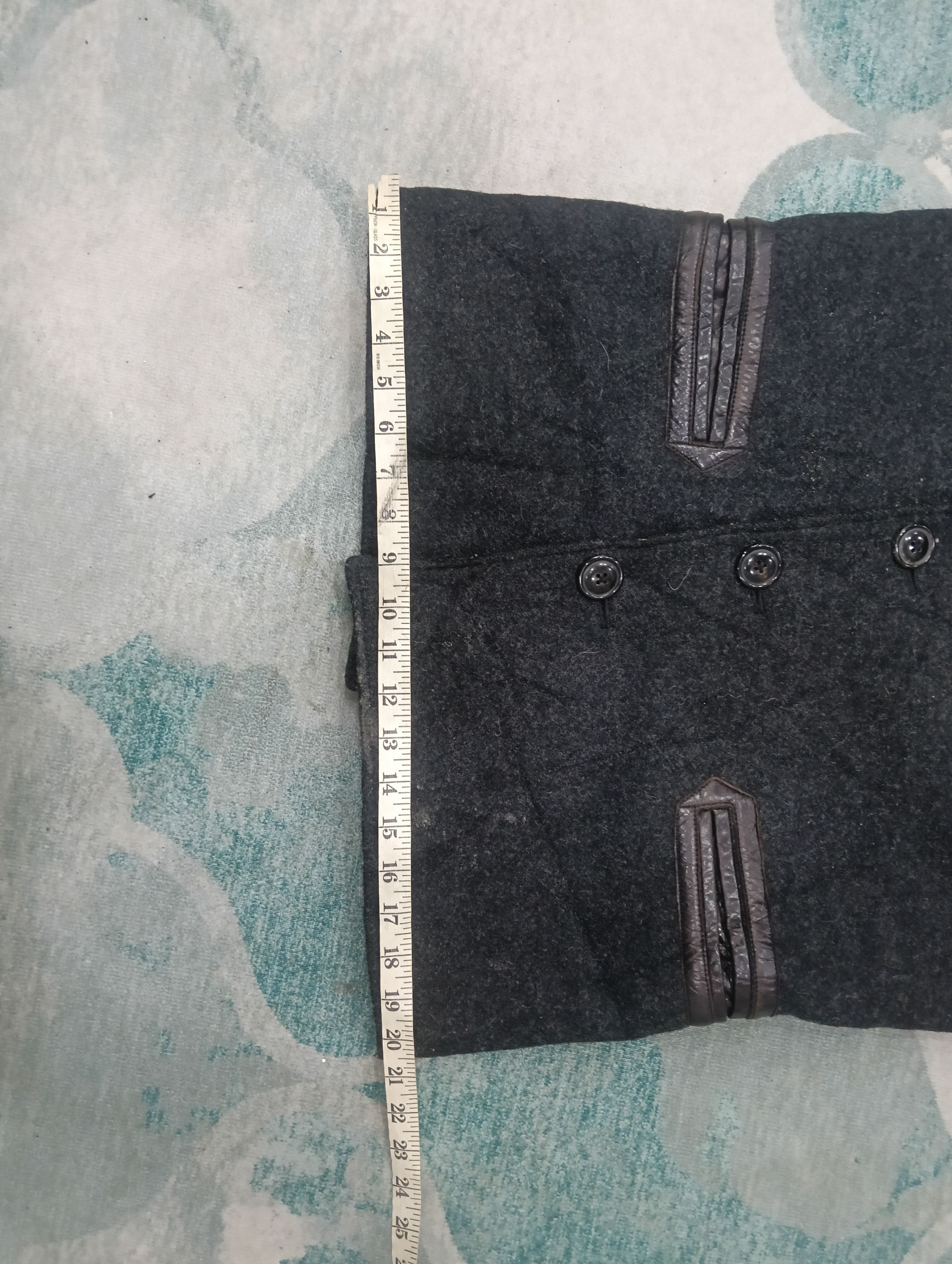 Yohji Yamamoto Coal Black Japanese Brand Wool Jacket Size US M / EU 48-50 / 2 - 10 Thumbnail