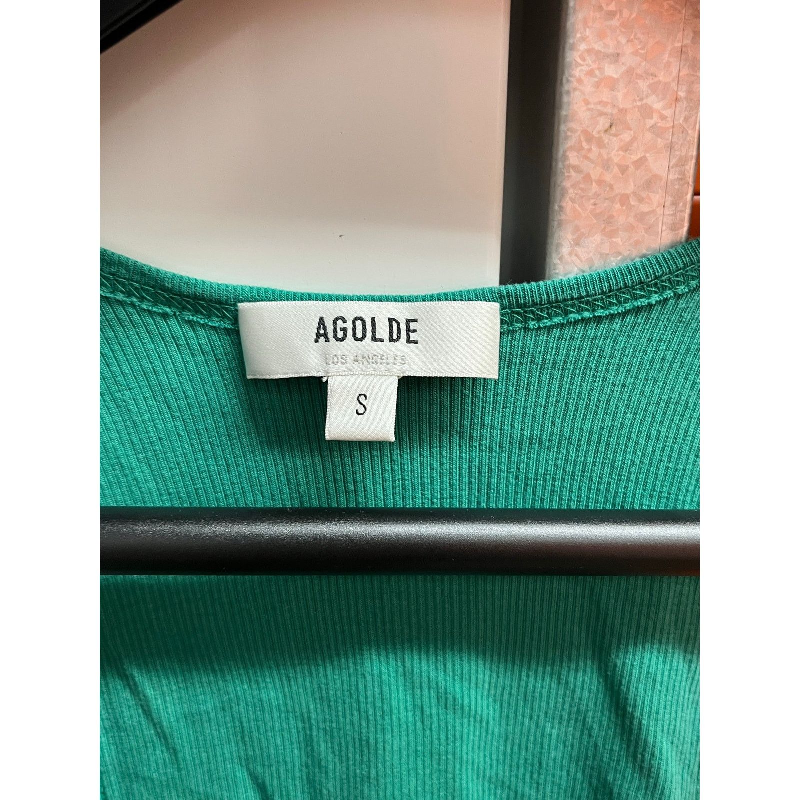 Agolde AGOLDE - Bianca ribbed-knit tank top / Green / Small Size S / US 4 / IT 40 - 3 Thumbnail