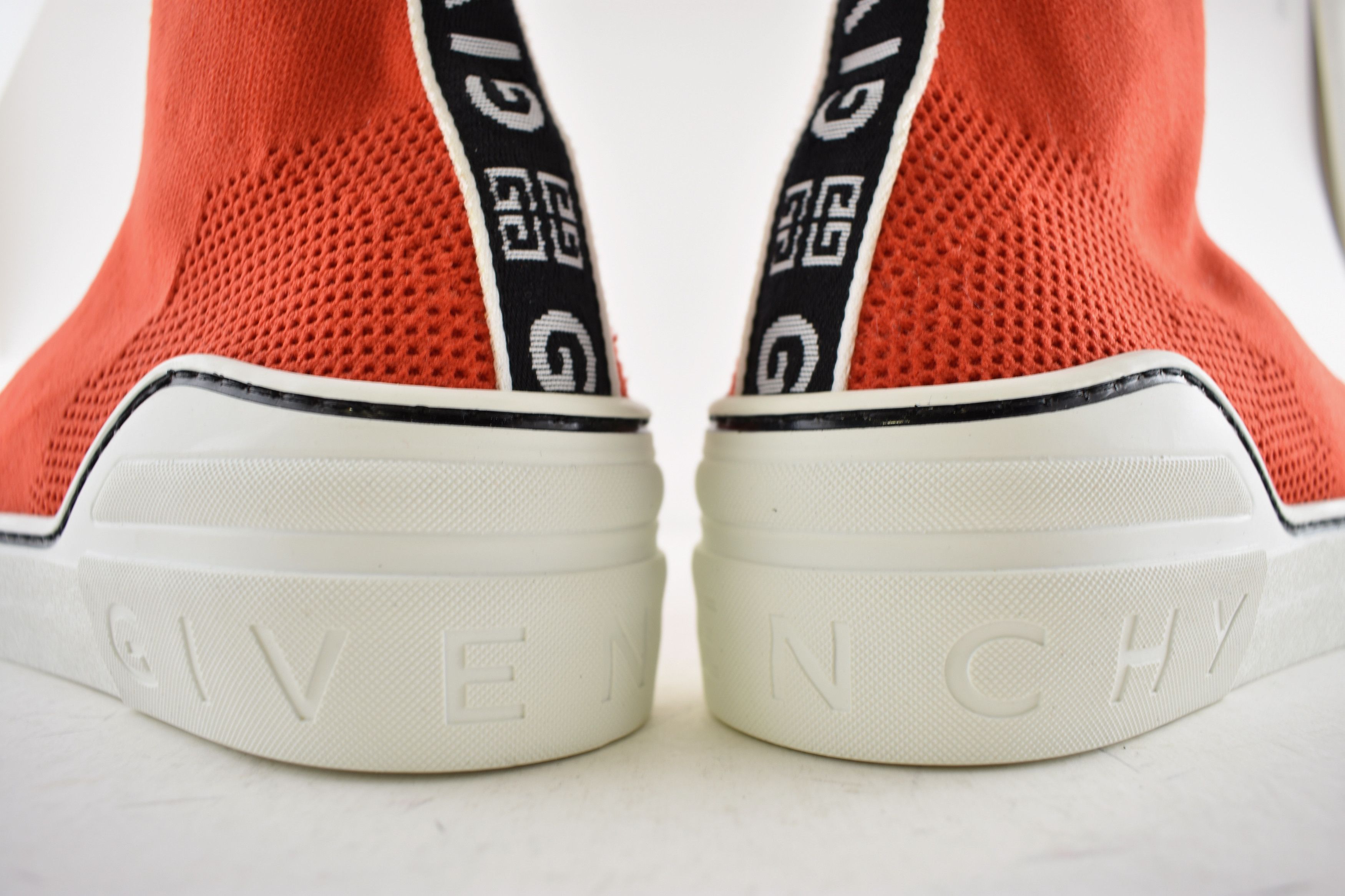 Givenchy George V Sock White High Top Knit Trainer Sneaker 43.5 10.5 Size US 10.5 / EU 43-44 - 11 Thumbnail