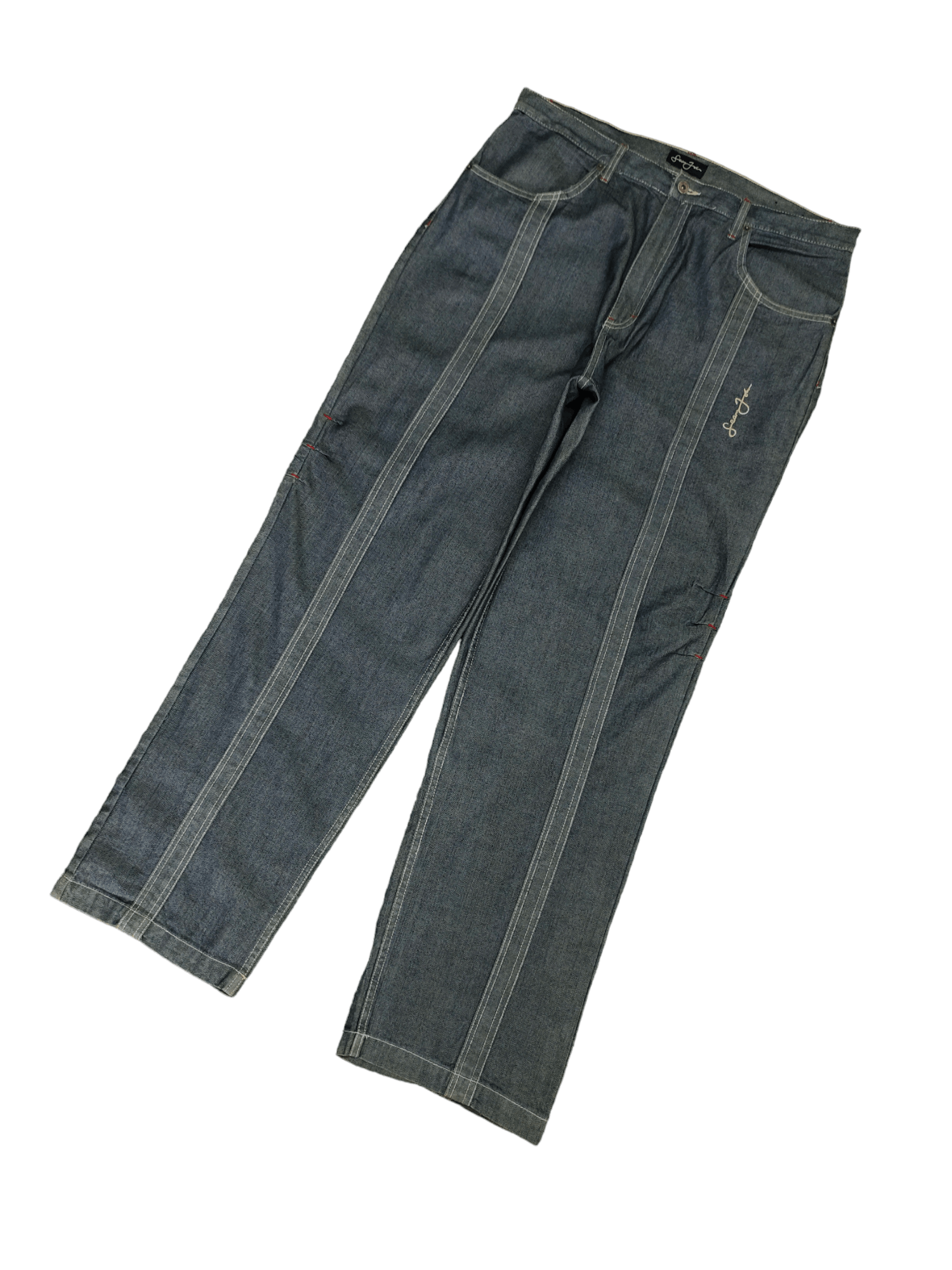 Sean John Sean John Embroidered Wide Leg Denim Y2k Jnco Baggy Jeans Size US 38 / EU 54 - 1 Thumbnail