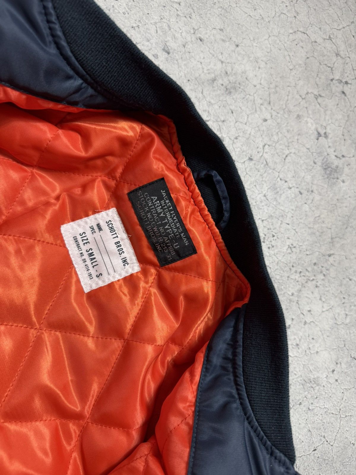 Schott Schott MA-1 Bomber Army Type U Bomber Jacket Size S Size US S / EU 44-46 / 1 - 8 Thumbnail
