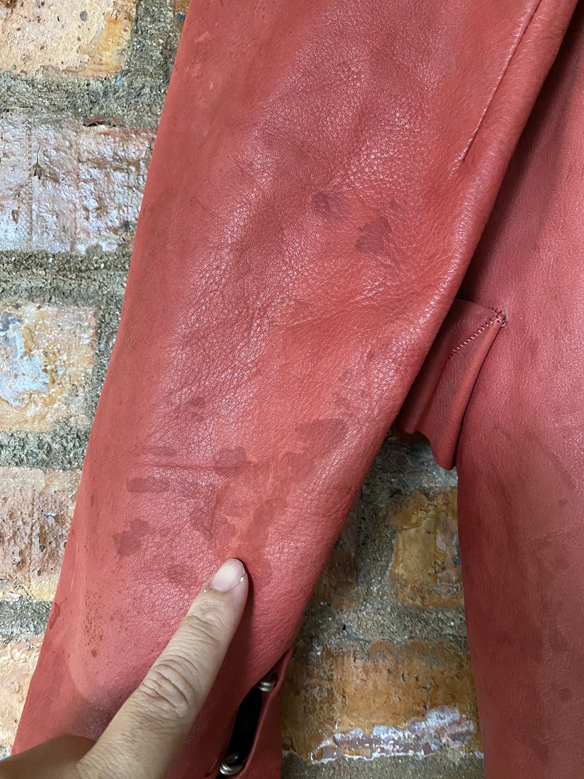 Yohan Serfaty AW2009 iconic Yohan red Leather jacket y/project Size US M / EU 48-50 / 2 - 17 Thumbnail
