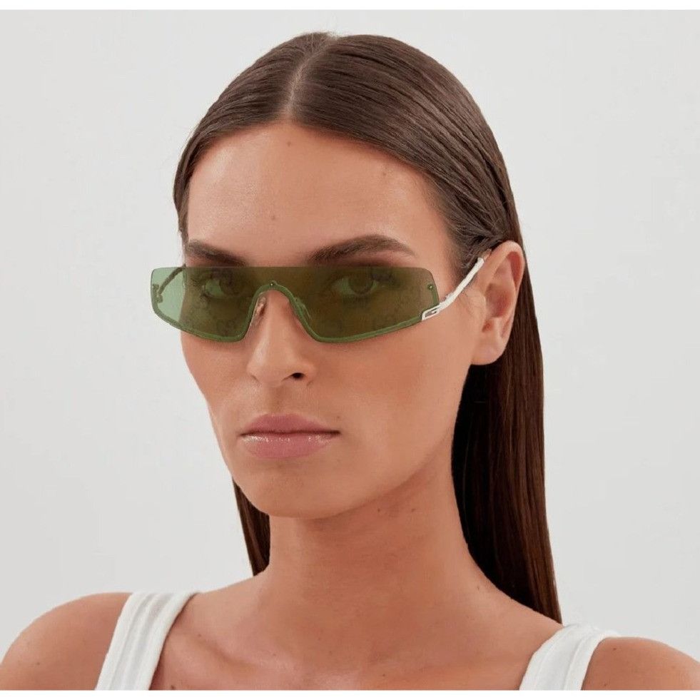 Gucci NEW GUCCI GG1561S 003 SHIELD GREEN UNISEX SUNGLASSES GUCCI Size ONE SIZE - 4 Thumbnail