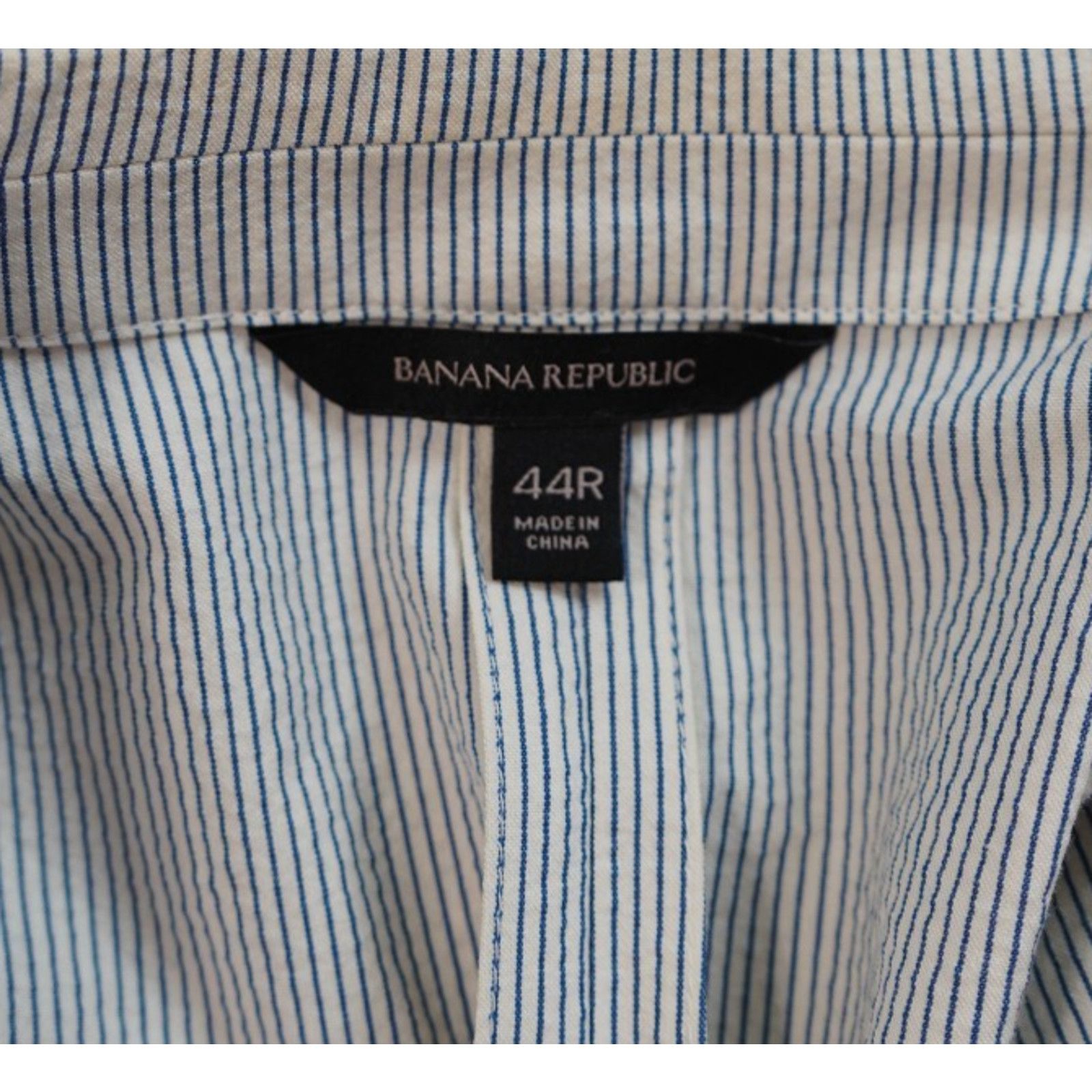 Banana Republic Banana Republic Seersucker Sport Coat Mens 44R Slim Size 44R - 6 Thumbnail