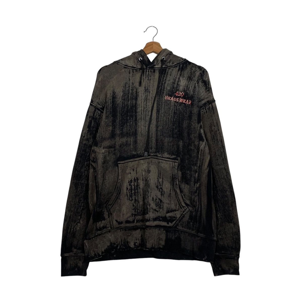 Japanese Brand Sick! Trashed 420 HEADS WEAR Pullover Hoodies #2240-C99 Size US M / EU 48-50 / 2 - 10 Thumbnail