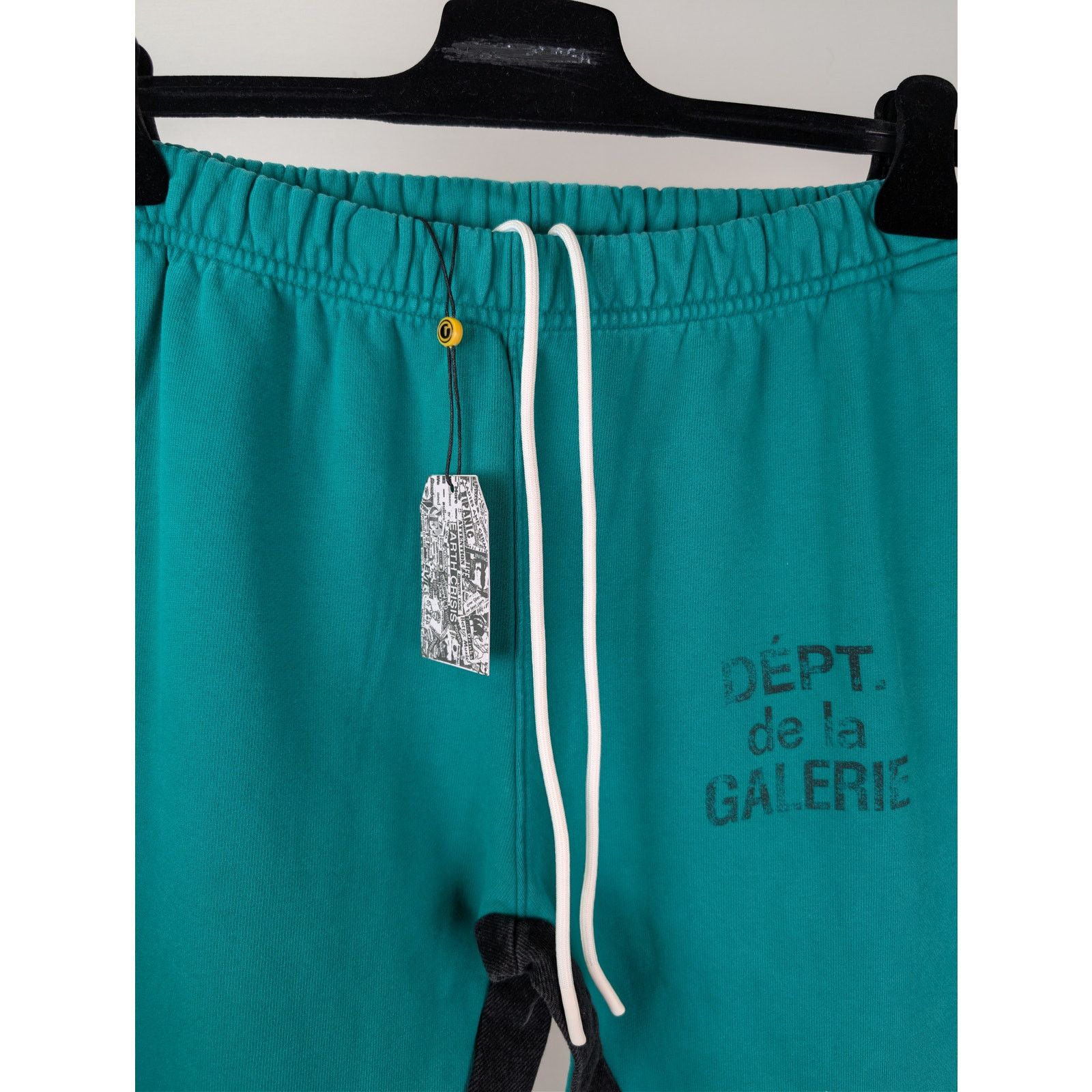 Gallery Dept. o1rshd1 Q:2 / Flared Denim-Panelled Logo-Print Sweatpants Size US 32 / EU 48 - 7 Thumbnail