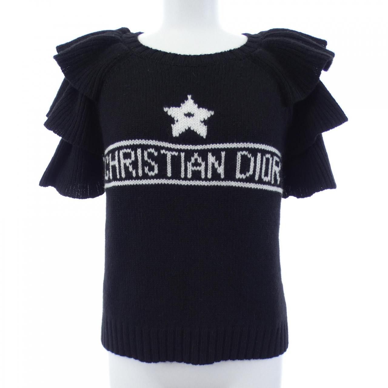 Dior Dior Christian Dior CHRISTIAN DIOR Signature Cashmere Knit Textile Tops 324S13AM003 DUTY FREE for USA Size ONE SIZE - 1 Thumbnail