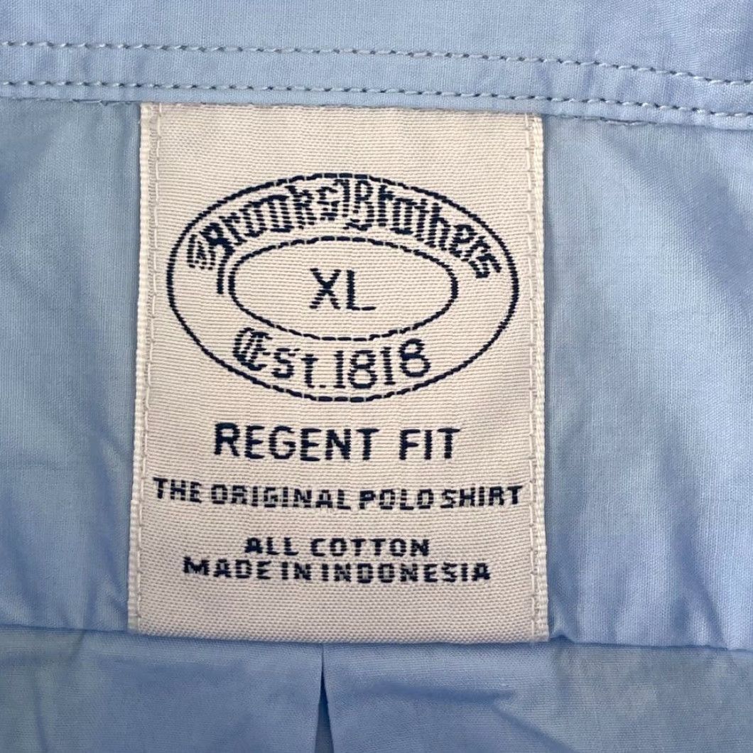 Brooks Brothers Brooks Brothers Shirt Men XL Blue Check Regent Non Iron Chest Logo NWOT Button-Up Long Sleeve Casual Classic Size US XL / EU 56 / 4 - 2 Thumbnail