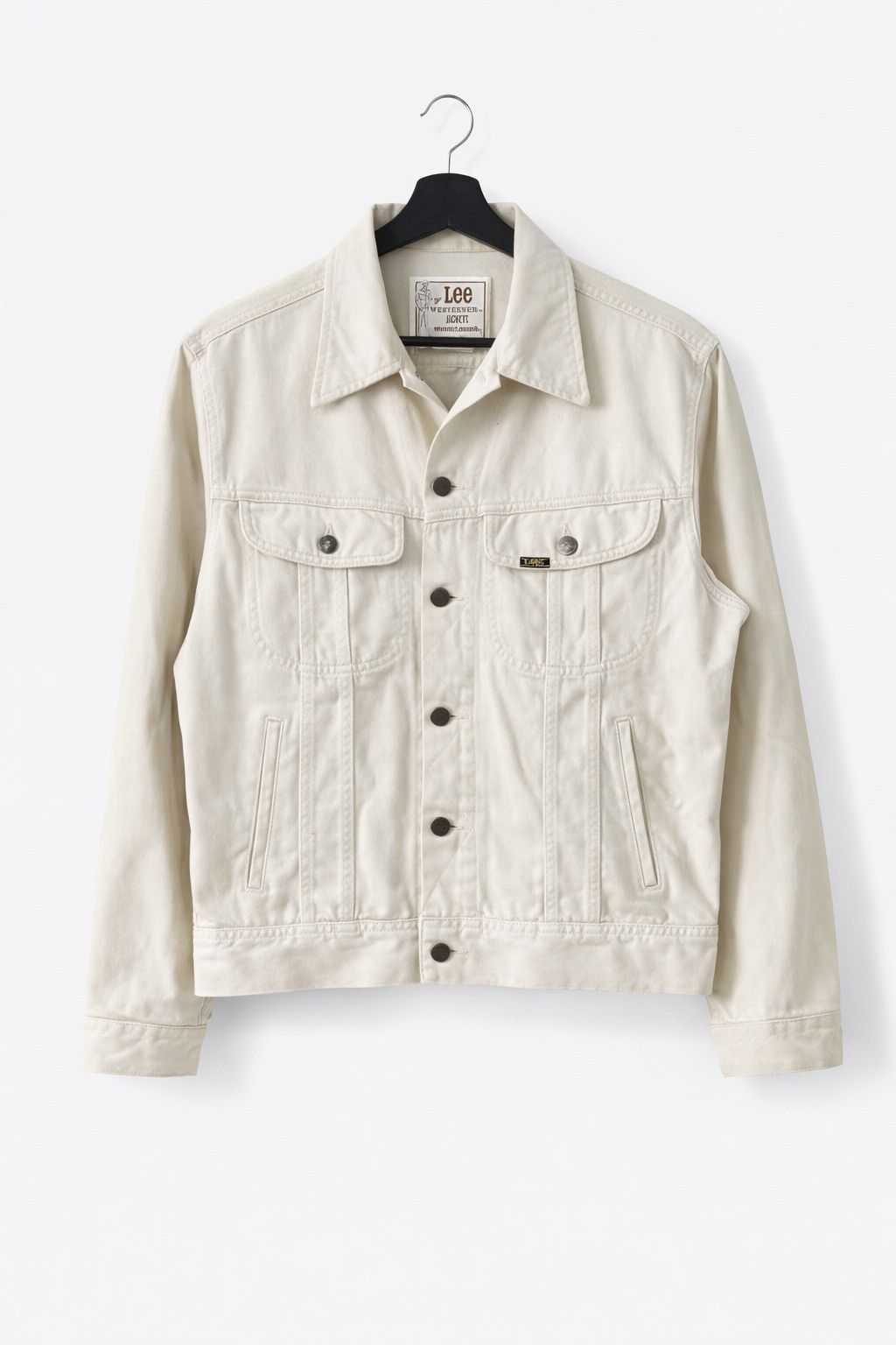 Lee Lee × Edwin Westerner White Denim Jacket Collaboration Size US M / EU 48-50 / 2 - 1 Thumbnail