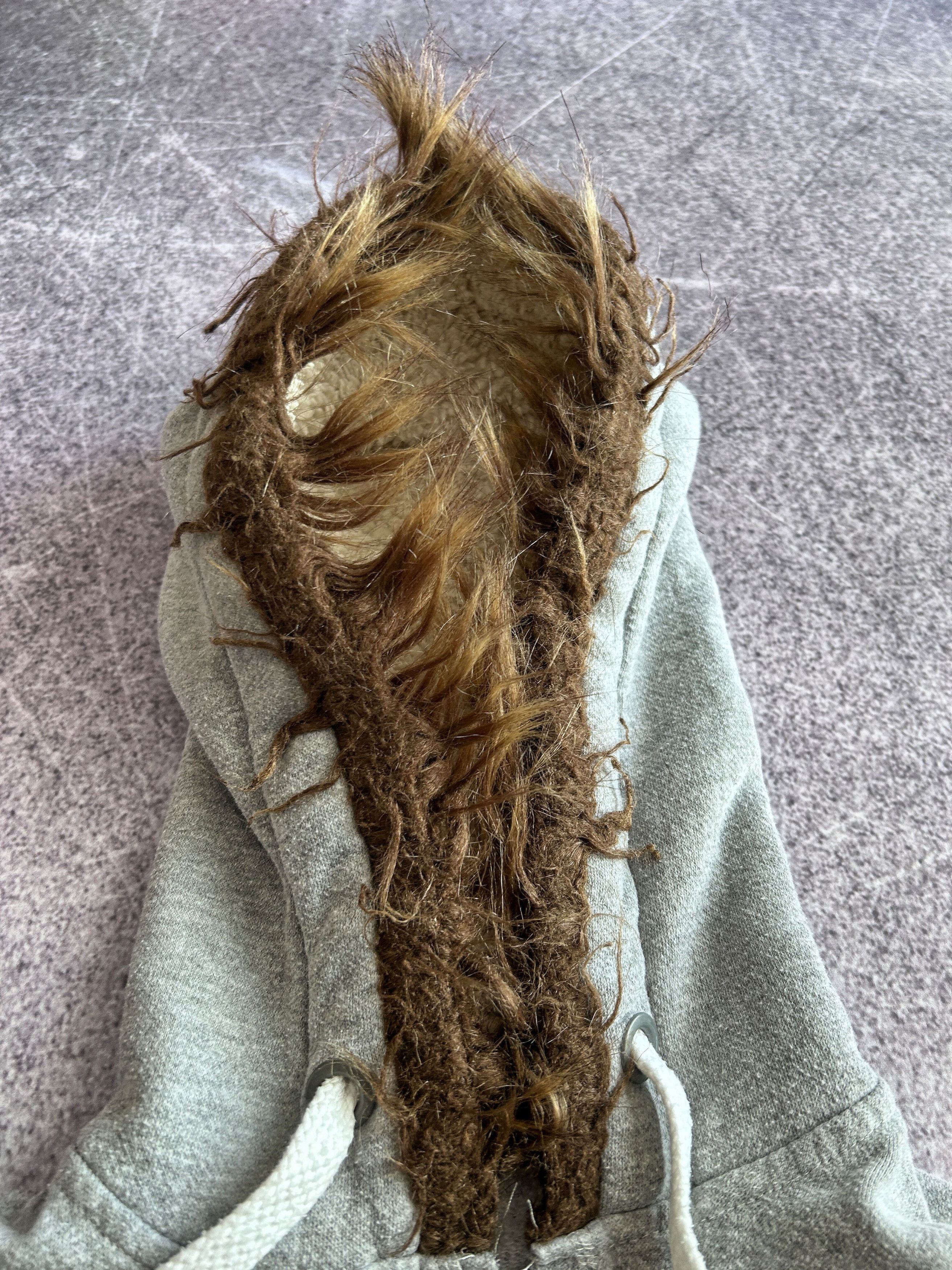 Vintage Vintage Hoodie 84 Graphic Fur Hood Grunge Distressed Y2K Size US S / EU 44-46 / 1 - 6 Thumbnail