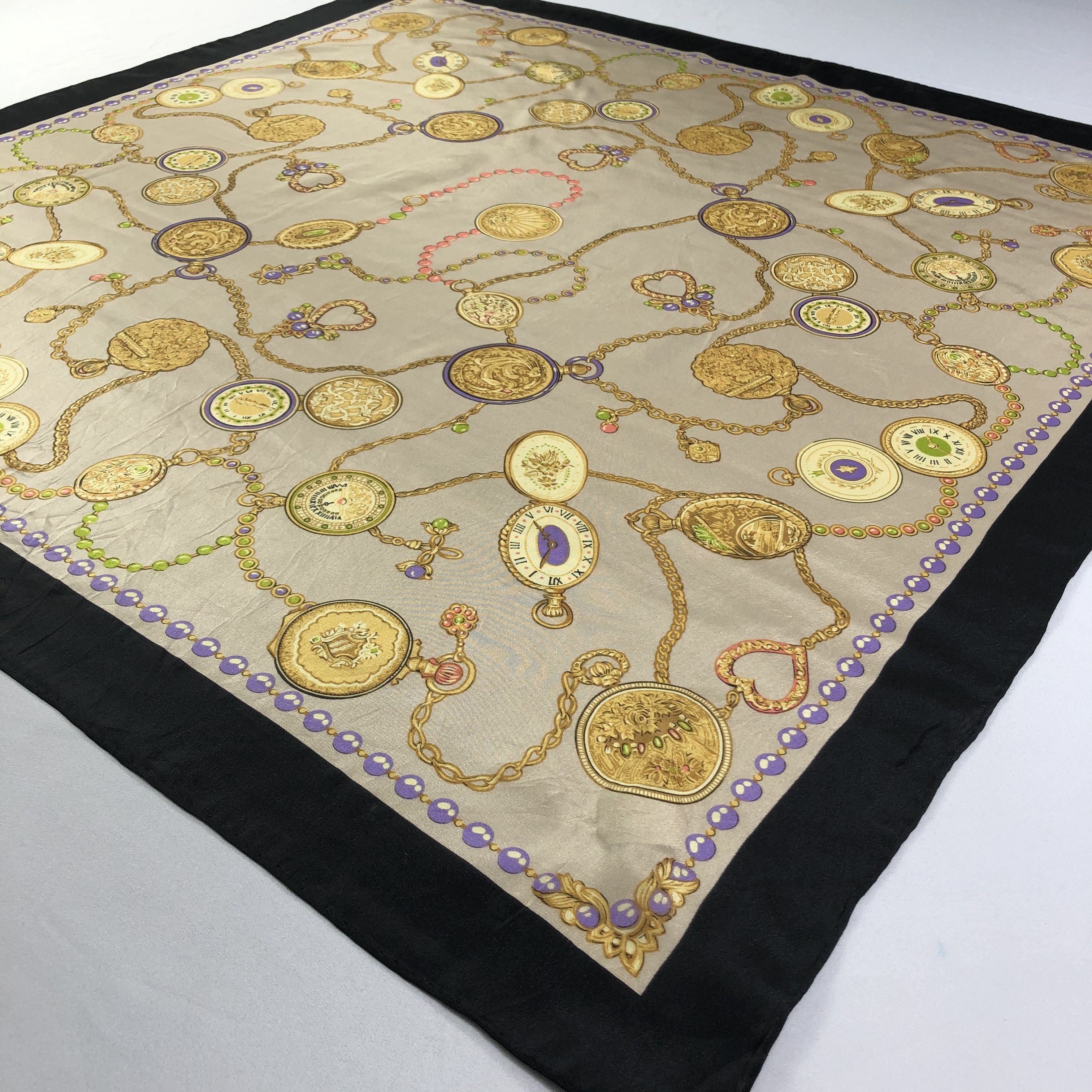 Vintage Vintage Silk Scarf Size ONE SIZE - 3 Thumbnail