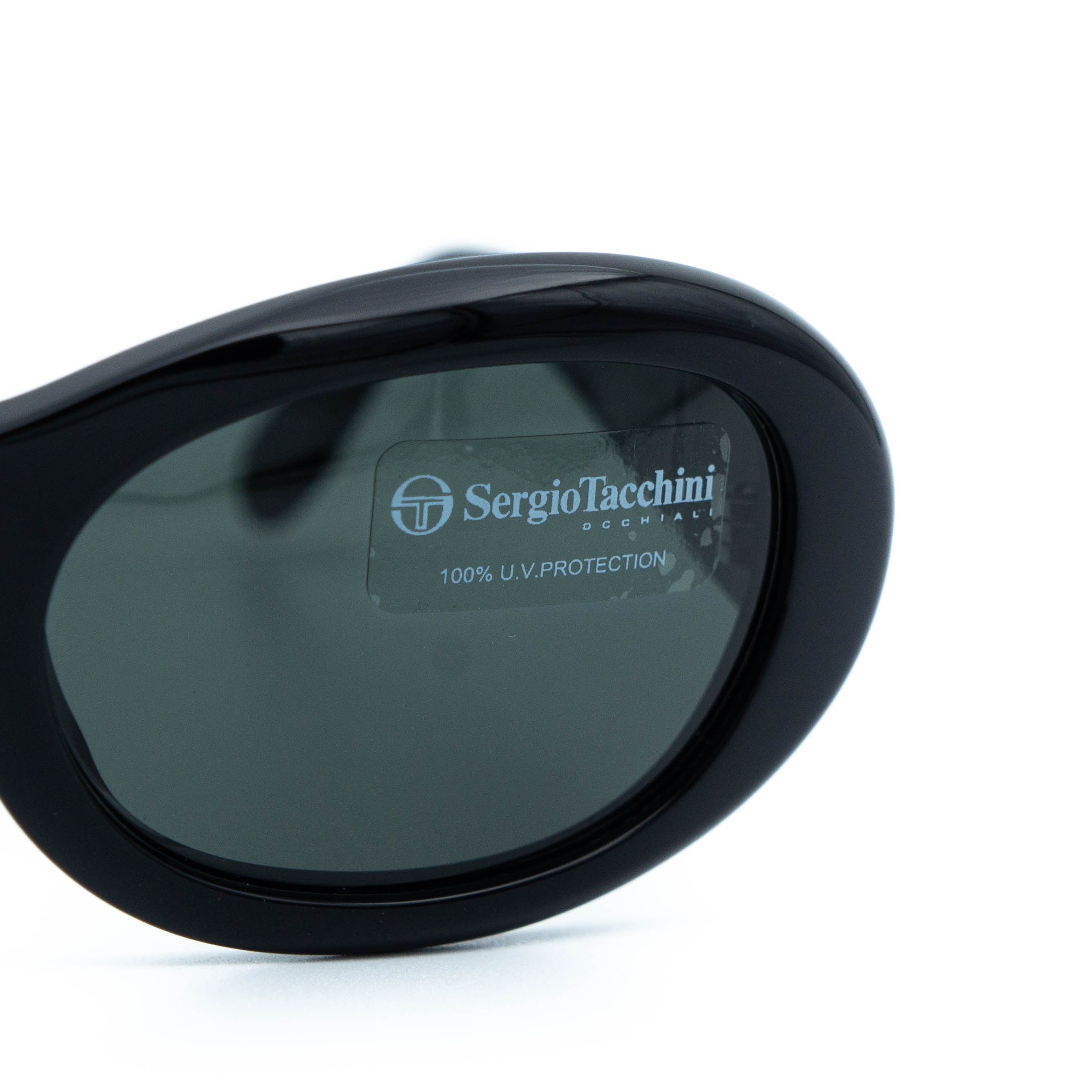 Sergio Tacchini Sergio Tacchini ST 1538-S Black Oval Sunglasses Vintage Size ONE SIZE - 6 Thumbnail