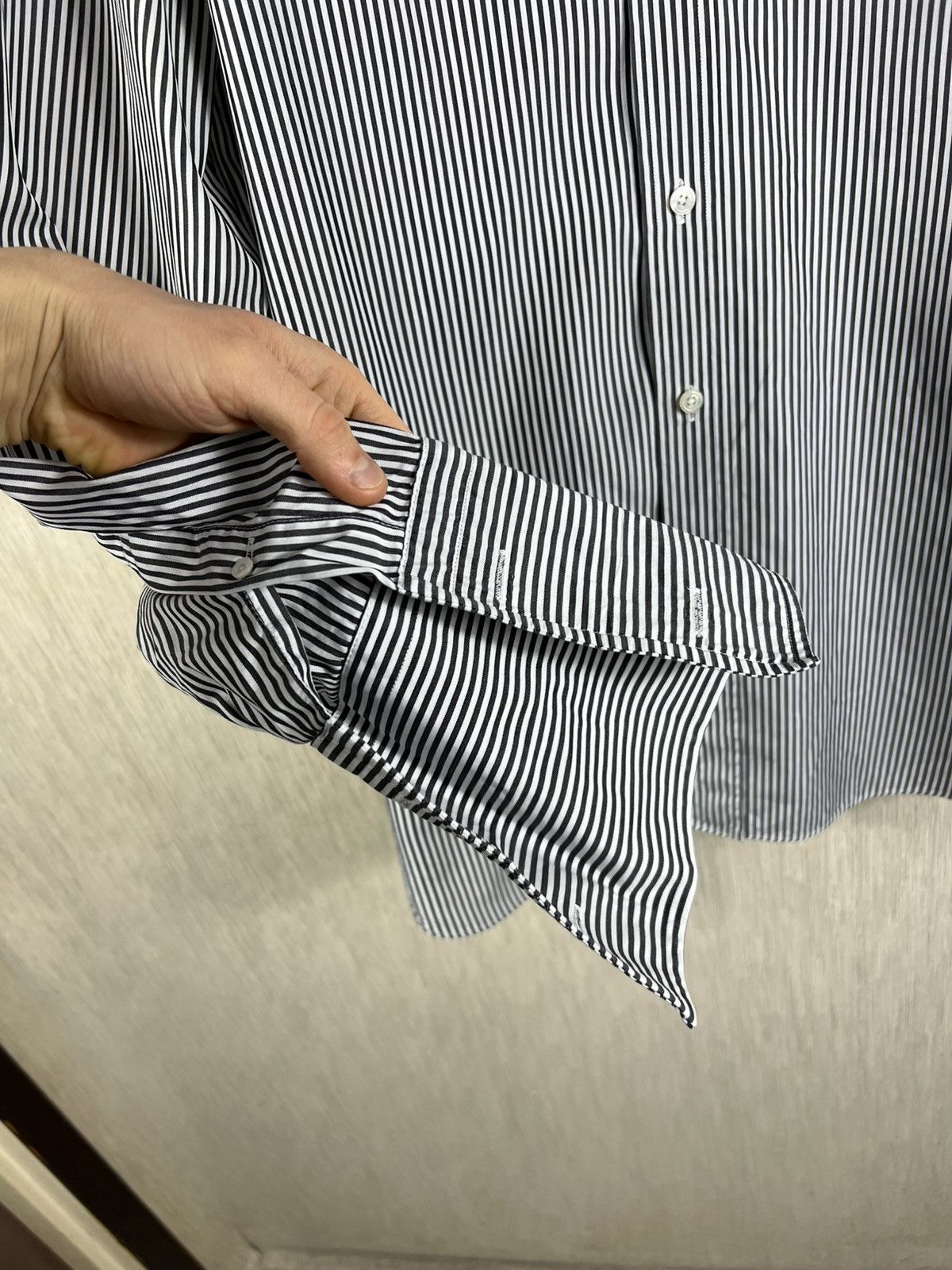 Tom Ford Tom Ford striped casual shirt with french cuff luxury cuffs Size US L / EU 52-54 / 3 - 11 Thumbnail