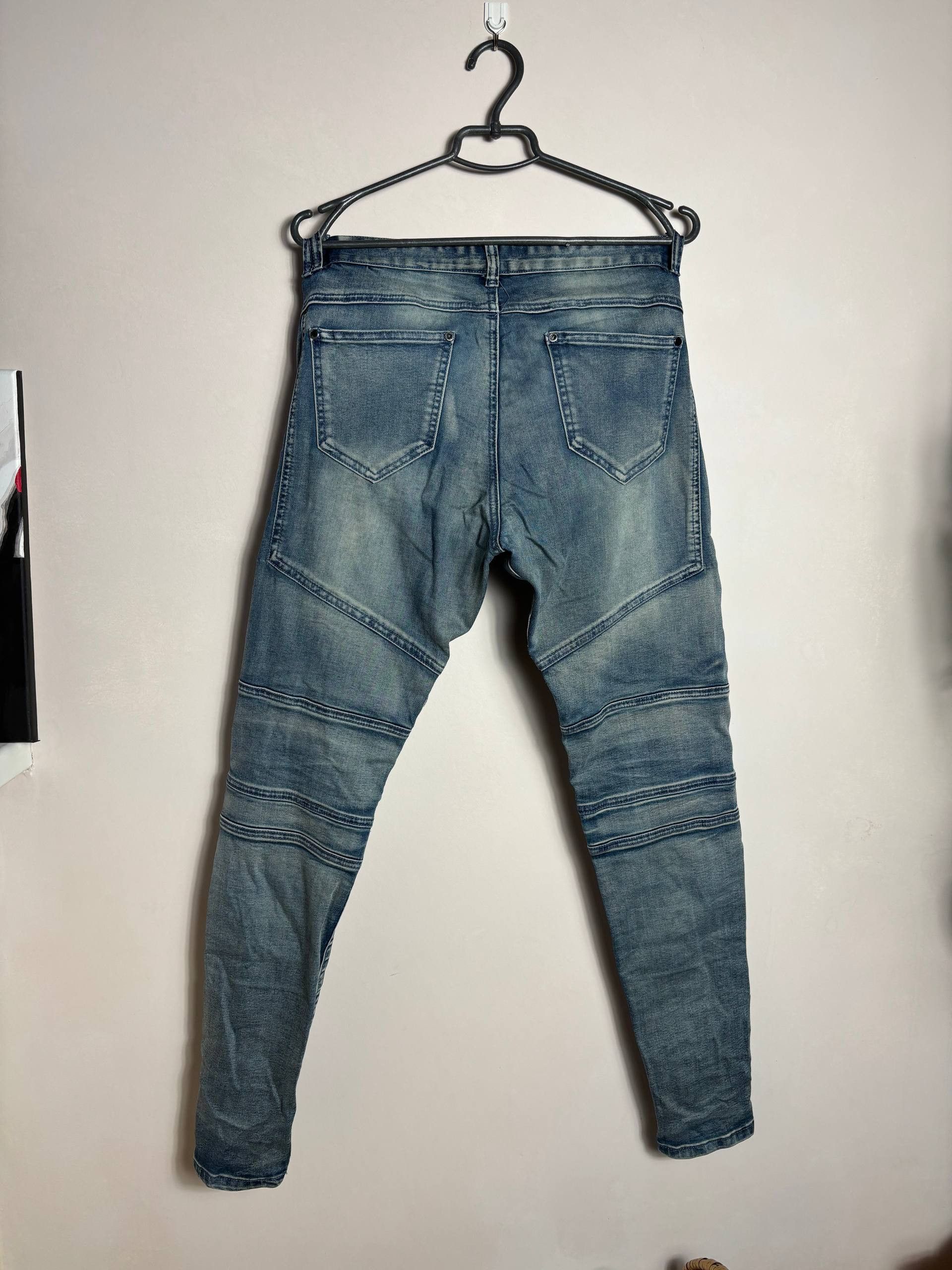 Represent Clo. Represent Clo Biker Destroyed Moto Jeans Denim Sz 32 Size US 32 / EU 48 - 8 Thumbnail