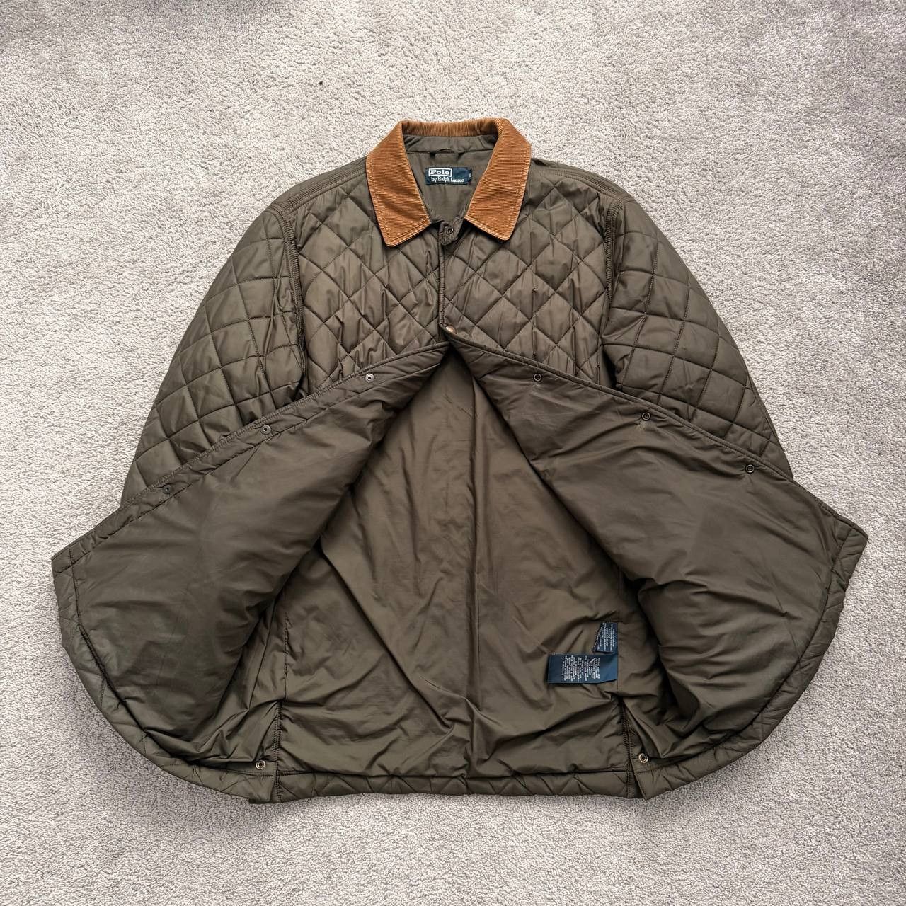 Polo Ralph Lauren Ralph Lauren Quilted Khaki Vintage Jacket Size US L / EU 52-54 / 3 - 6 Thumbnail