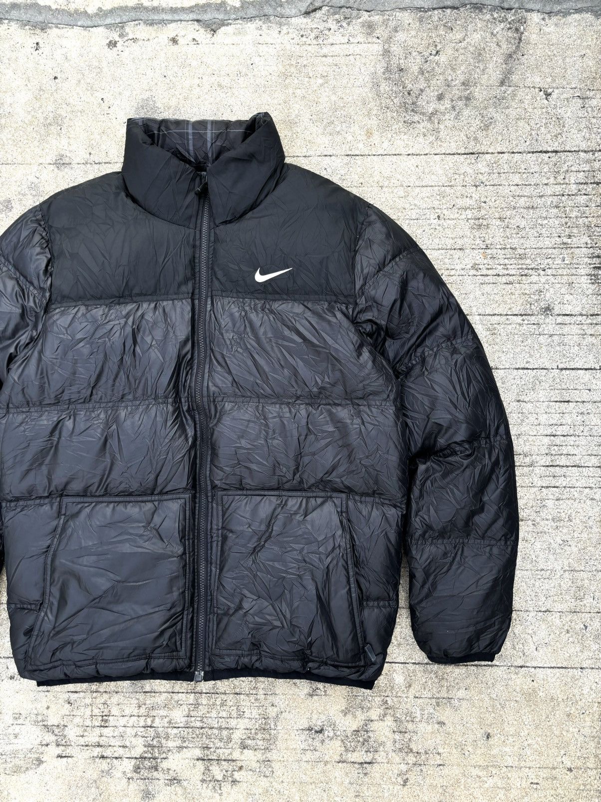 Nike Vintage Nike Puffer Jacket 2 in 1 Y2K Size US L / EU 52-54 / 3 - 2 Thumbnail