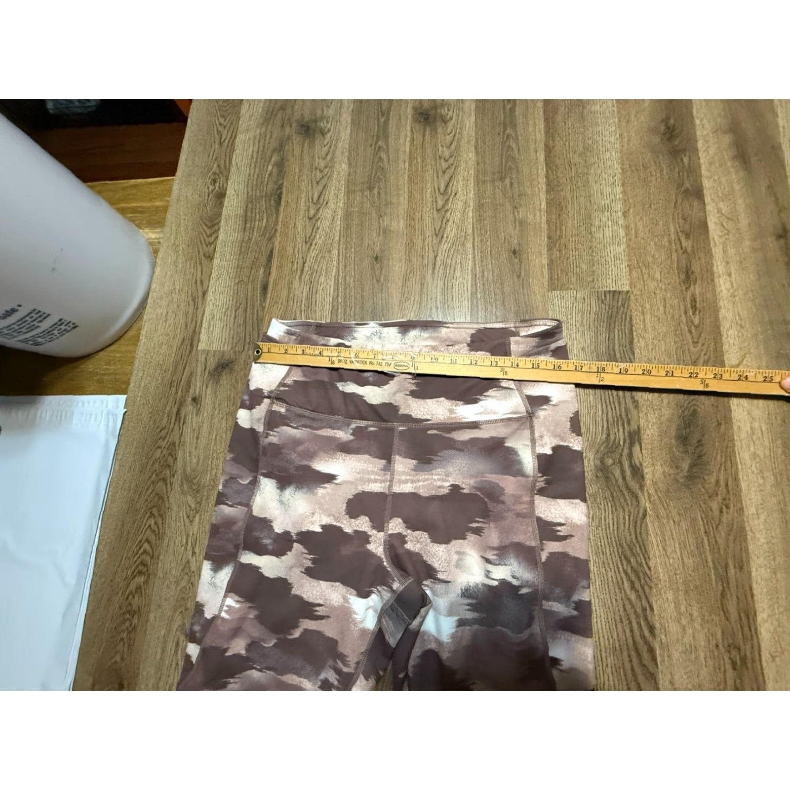 Reebok Reebok Leggings Women's XL Brown High Rise Pull On Stretch Size 40" / US 18 - 7 Thumbnail