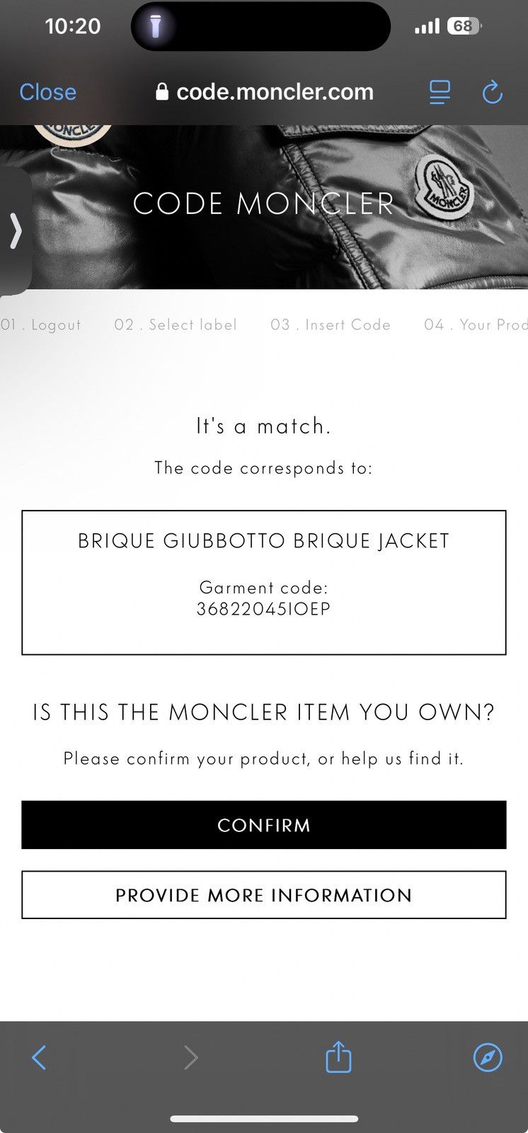 Moncler Red Moncler GIUBBOTTO BRIQUE JACKET Size US XL / EU 56 / 4 - 10 Thumbnail