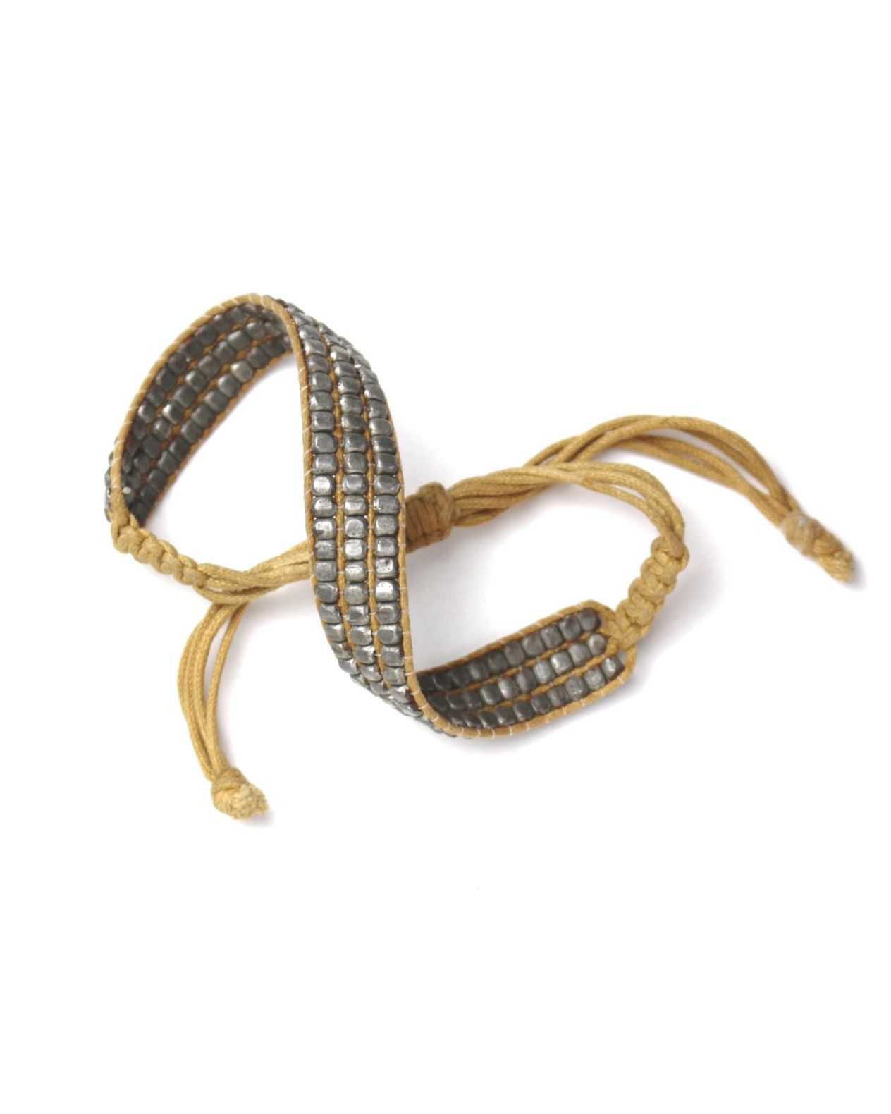 Vintage 2000S JAPANESE MADE EARTHY METAL WOVEN BRACELET Size ONE SIZE - 2 Thumbnail