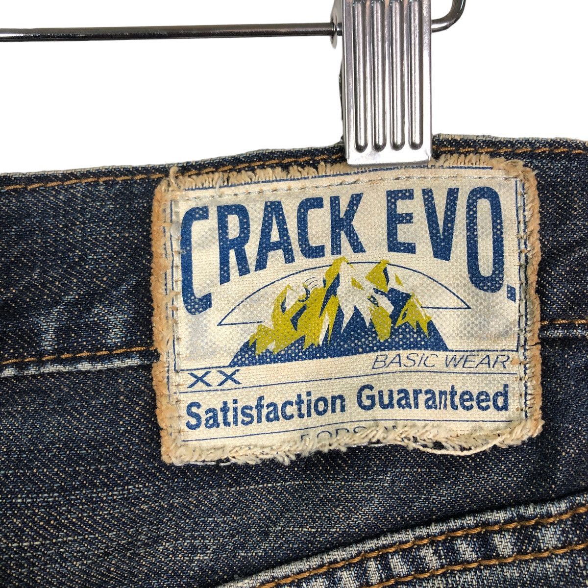 Hysteric Glamour 🔥Crack Evo Distressed Denim Jeans Biker Punk Style Size US 32 / EU 48 - 21 Thumbnail