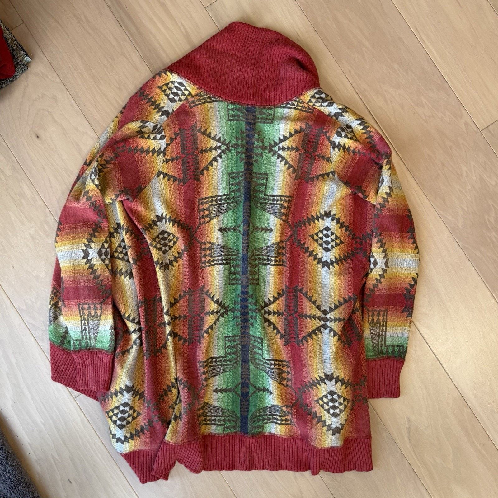 Polo Ralph Lauren Polo Ralph Lauren Aztec Draped Cardigan Women's L Multicolor Size S / US 4 / IT 40 - 8 Thumbnail