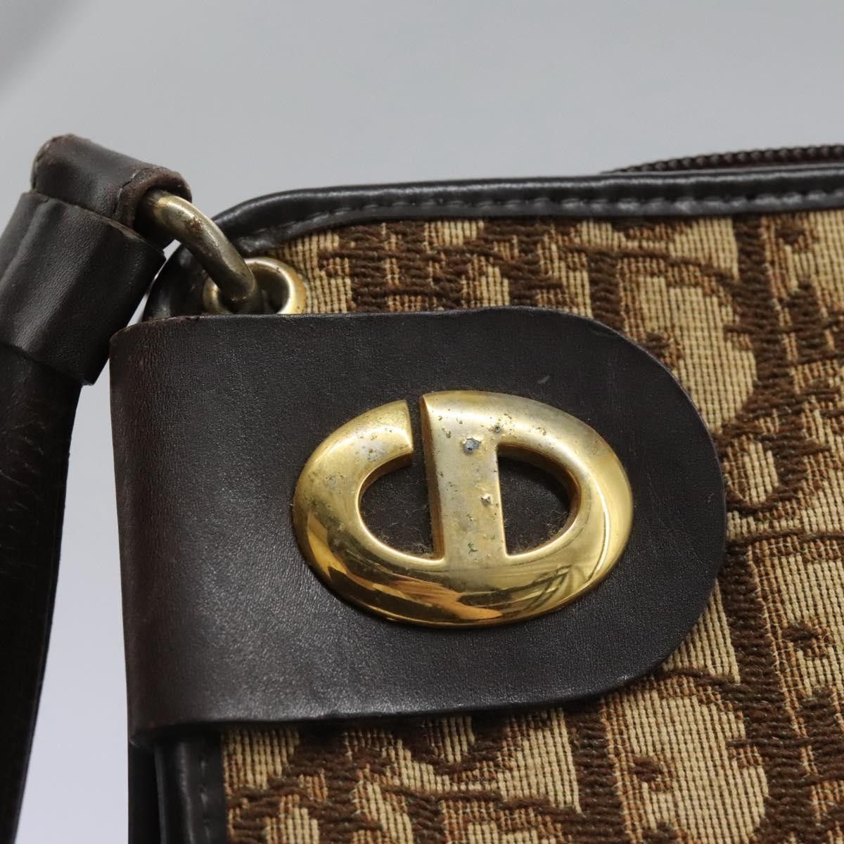 Dior DIOR Trotter Canvas Shoulder Bag Brown Size ONE SIZE - 11 Thumbnail