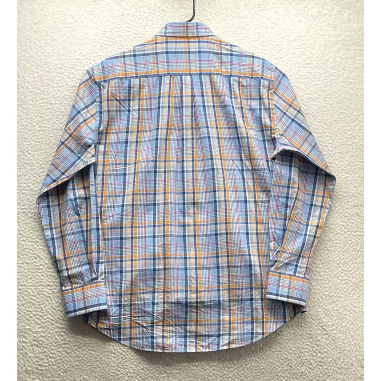Peter Millar Peter Millar Shirt Mens L Multicolor Plaid Cotton Button-Up Preppy Casual Business Size US L / EU 52-54 / 3 - 5 Thumbnail