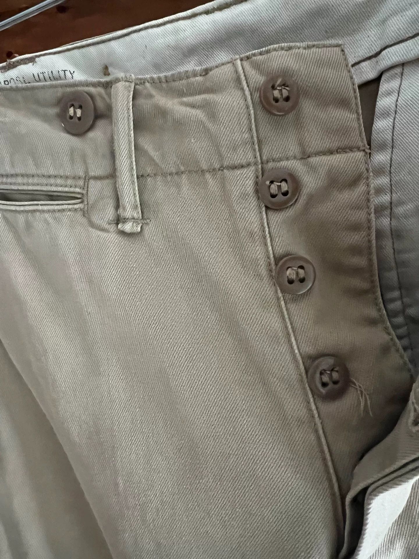RRL Ralph Lauren RRL Double RL Classic Khaki Suspender Officer Pants Size US 28 / EU 44 - 4 Thumbnail