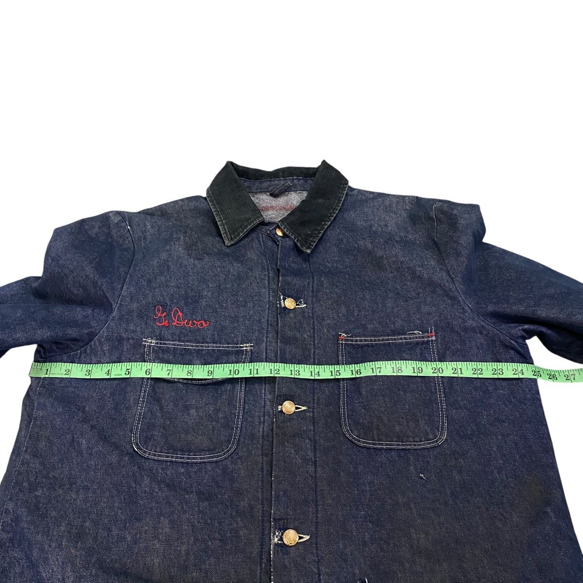 Wrangler Vintage Men’s 1950s Wool Blanket Lined Blue Bell Denim Size US L / EU 52-54 / 3 - 15 Thumbnail