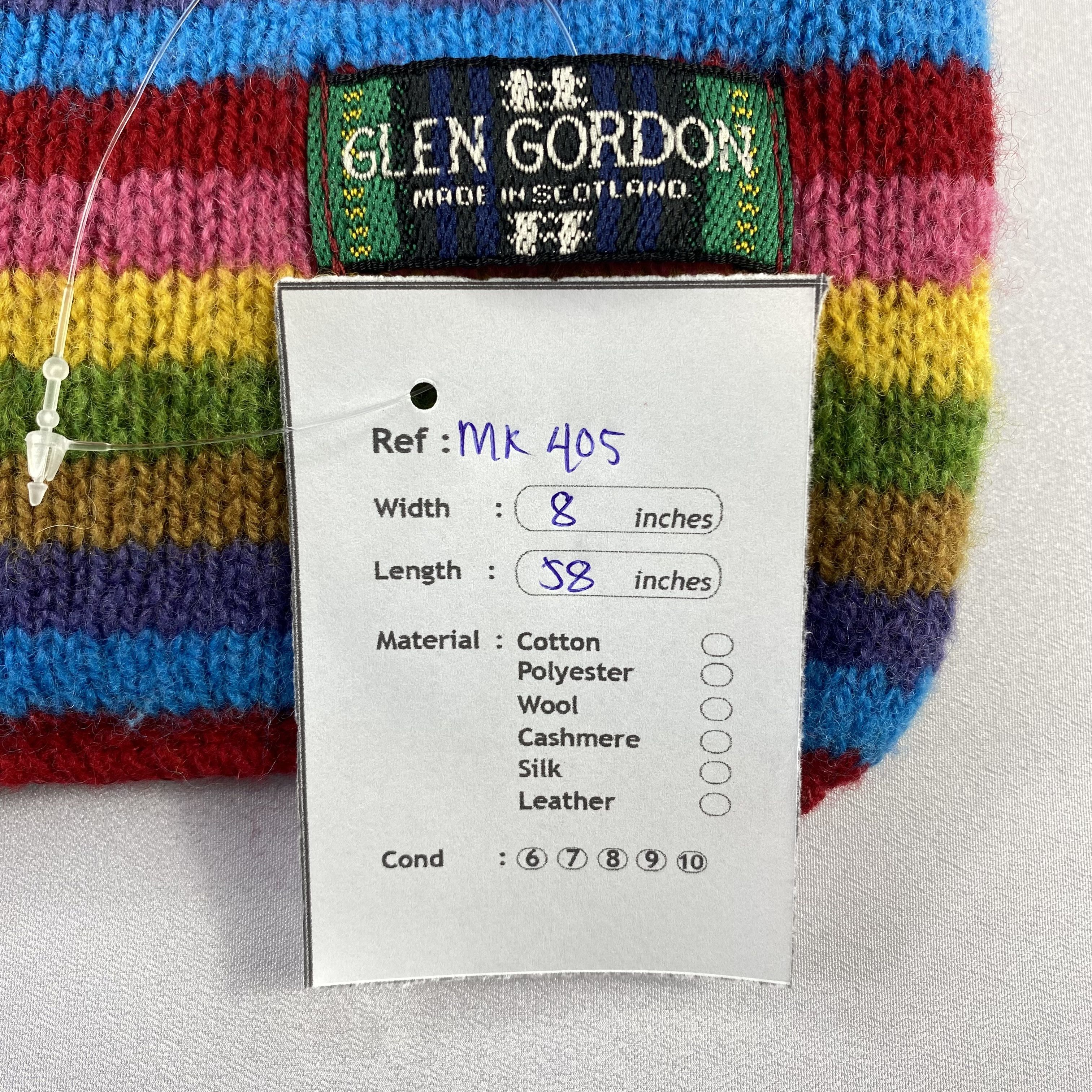 Vintage Glen Gordon Stripe Scarf Neck Wrap Muffler Size ONE SIZE - 5 Thumbnail