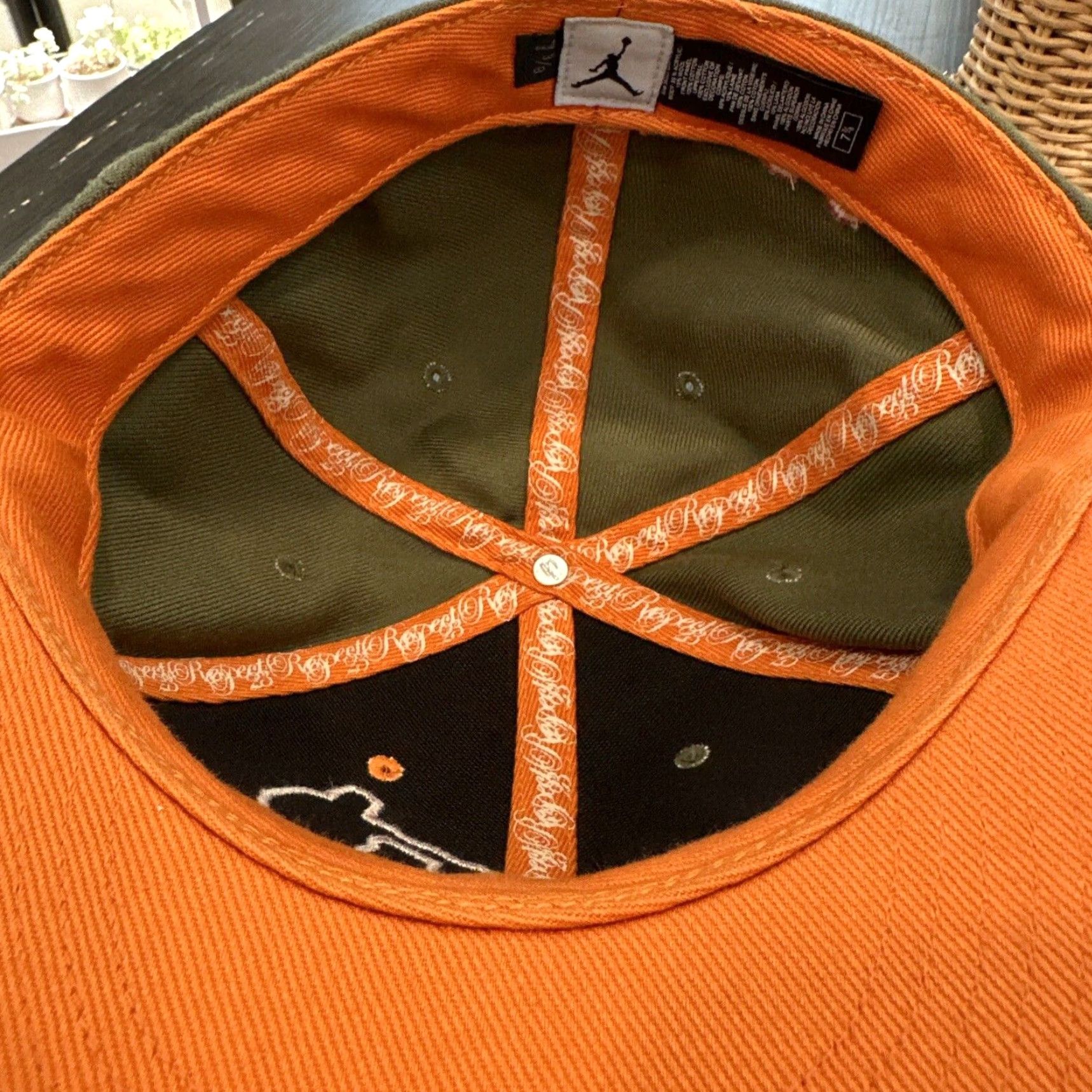 Nike NIKE Air Jordan Jumpman Fitted Baseball Cap 7 3/8 Green Flat Brim Mens Size ONE SIZE - 6 Thumbnail
