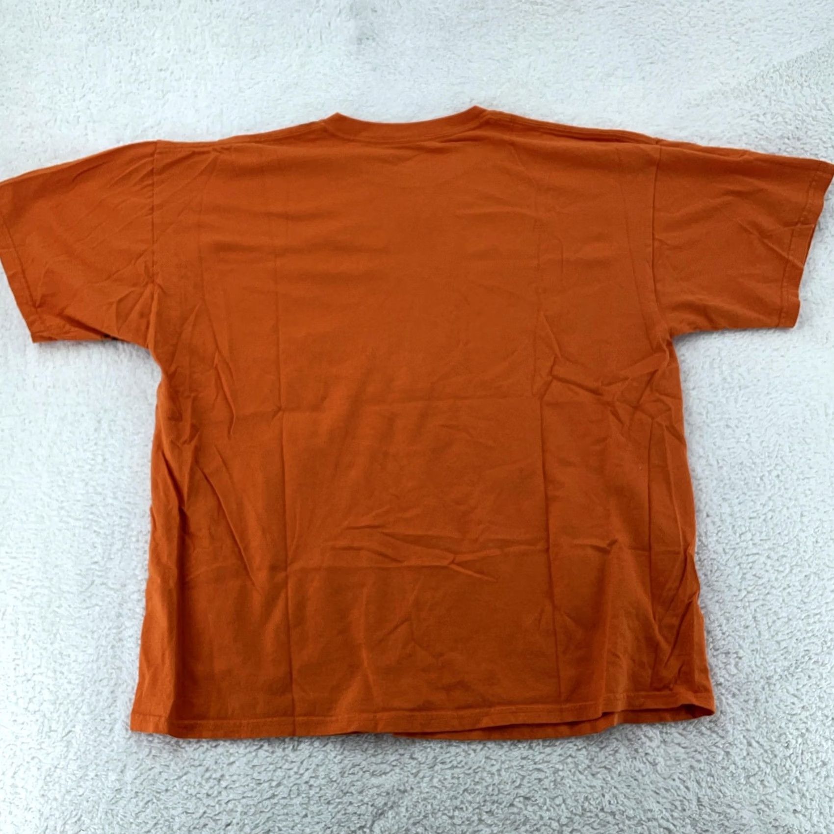 Vintage Halloween Cemetery Skulls Ravens T-Shirt Men XL Orange Black Horror Shirt Mens Short Sleeve Crew Neck Graphic Print Vintage No Size US XL / EU 56 / 4 - 4 Thumbnail