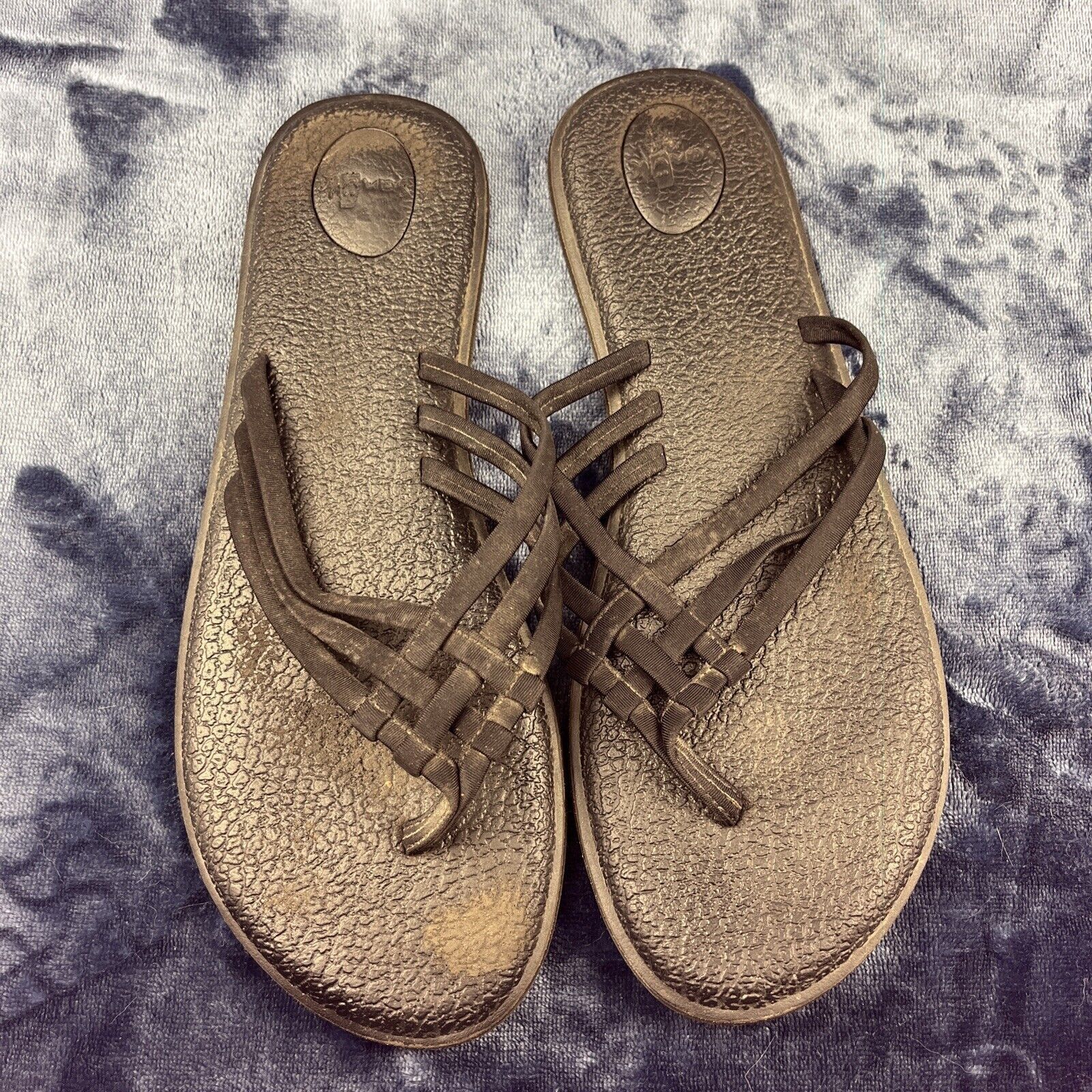 Sanuk Sanuk Yoga Salty Flip Flop Sandals Women's Size 10 Black Size US 10 / IT 40 - 2 Thumbnail