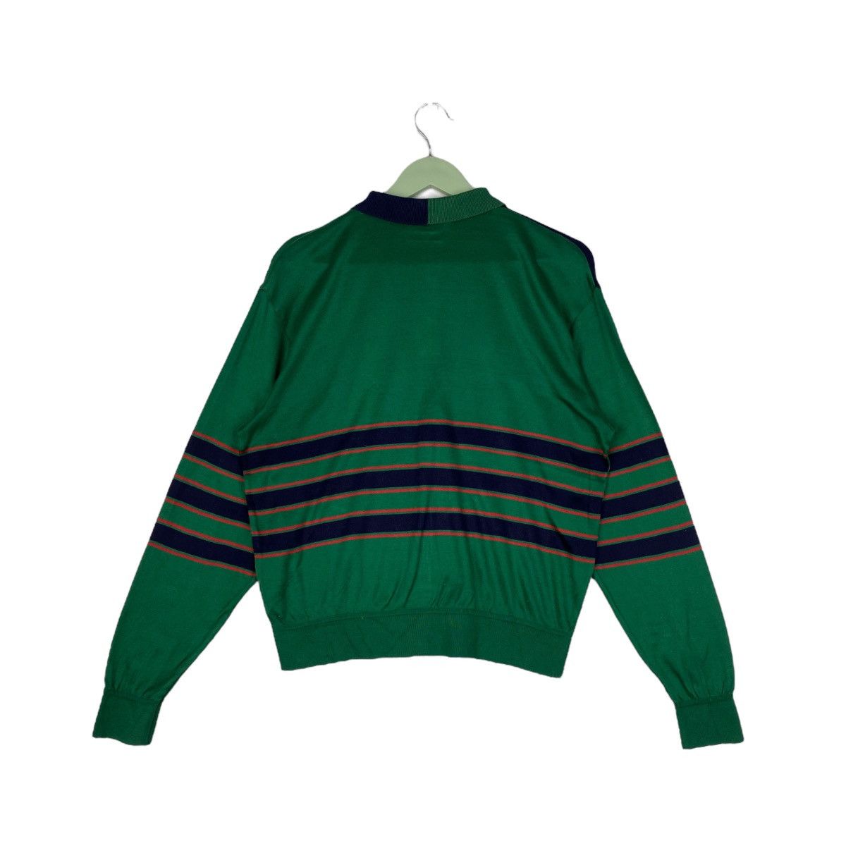 Designer × Vintage Vintage Masters Embroidered Crewneck Sweatshirt Green/Blue P Size L / US 10 / IT 46 - 6 Thumbnail