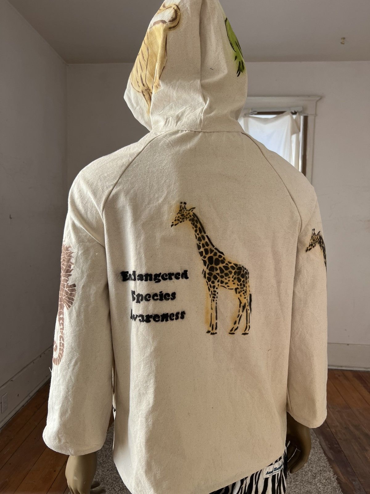Other Endangered Species canvas Hoodie by Hermans Eco USA Size US XL / EU 56 / 4 - 4 Thumbnail