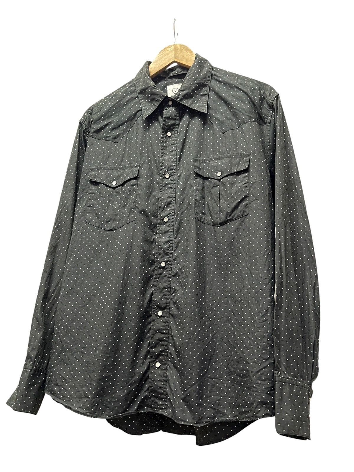 Visvim Visvim Polka dot Button Up Long Sleeve Tshirt (M) Size US M / EU 48-50 / 2 - 2 Thumbnail