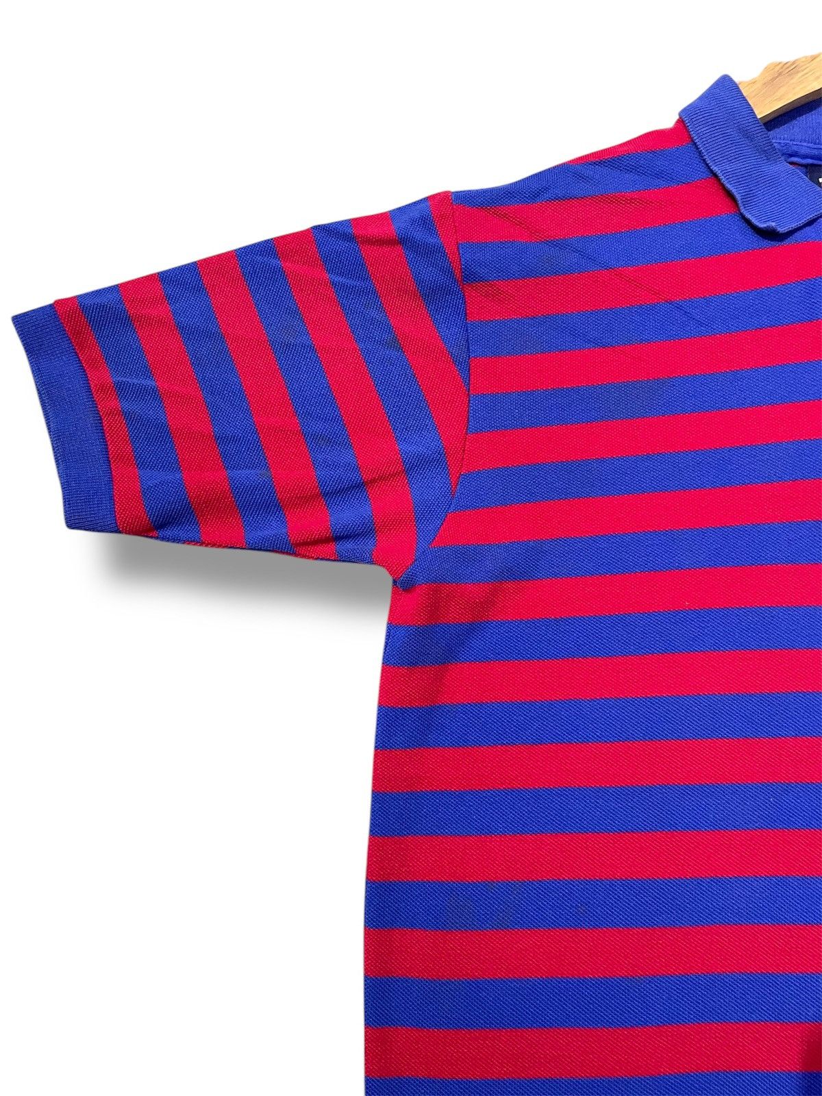 Polo Ralph Lauren × Vintage vintage Polo Sport Stripe Tshirt Collar Size US L / EU 52-54 / 3 - 6 Thumbnail