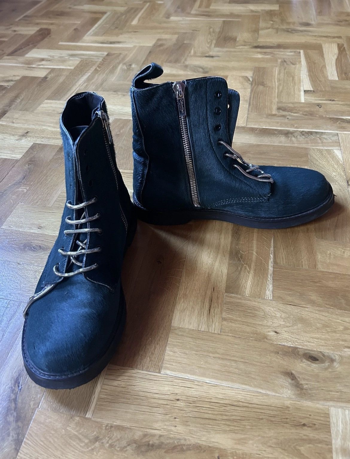 Calvin Klein Blue pony hair boots Size US 10 / IT 40 - 2 Thumbnail