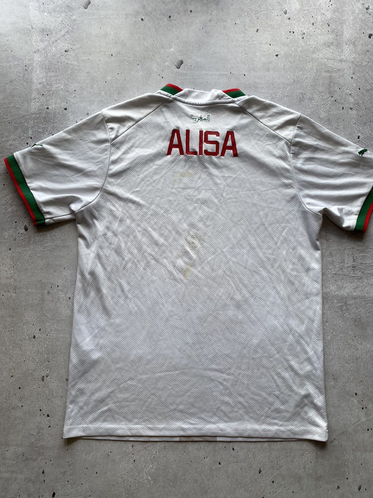 Puma × Vintage Vintage PUMA MOROCCO 2022/23 AWAY SOCCER JERSEY 7 Football Size US L / EU 52-54 / 3 - 5 Thumbnail