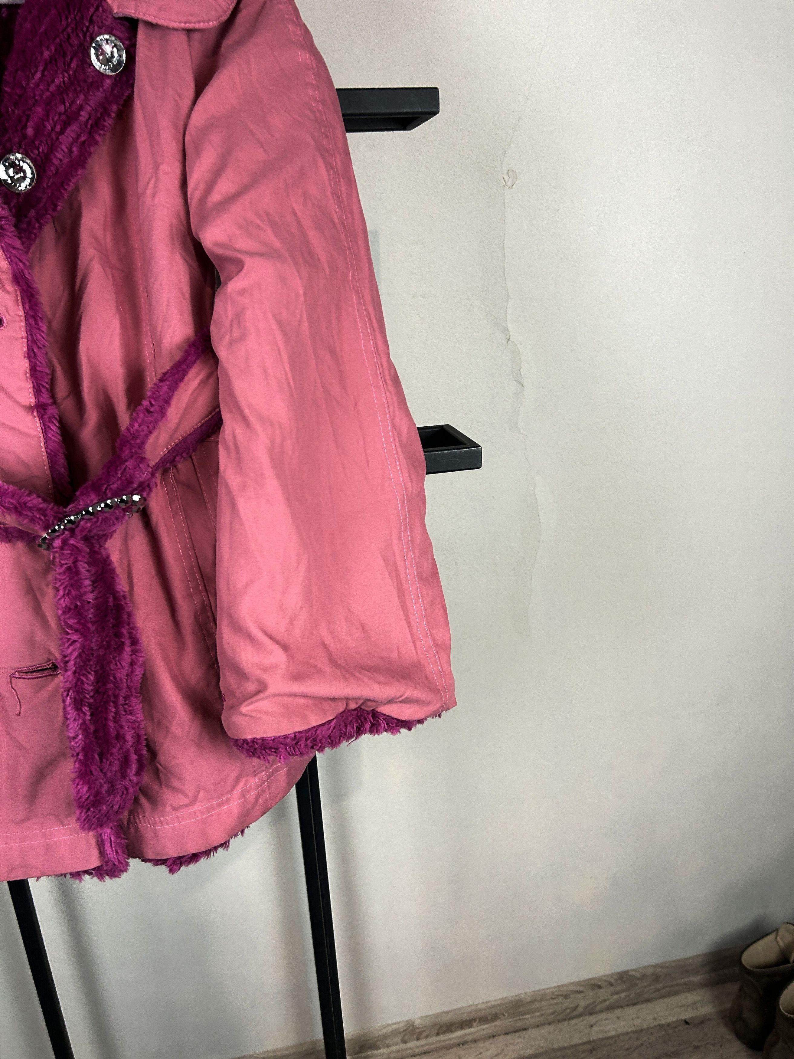 Vintage Vintage Faux Fur Hooded Coat Belted Y2K Glam Archive Style Size US S / EU 44-46 / 1 - 9 Thumbnail