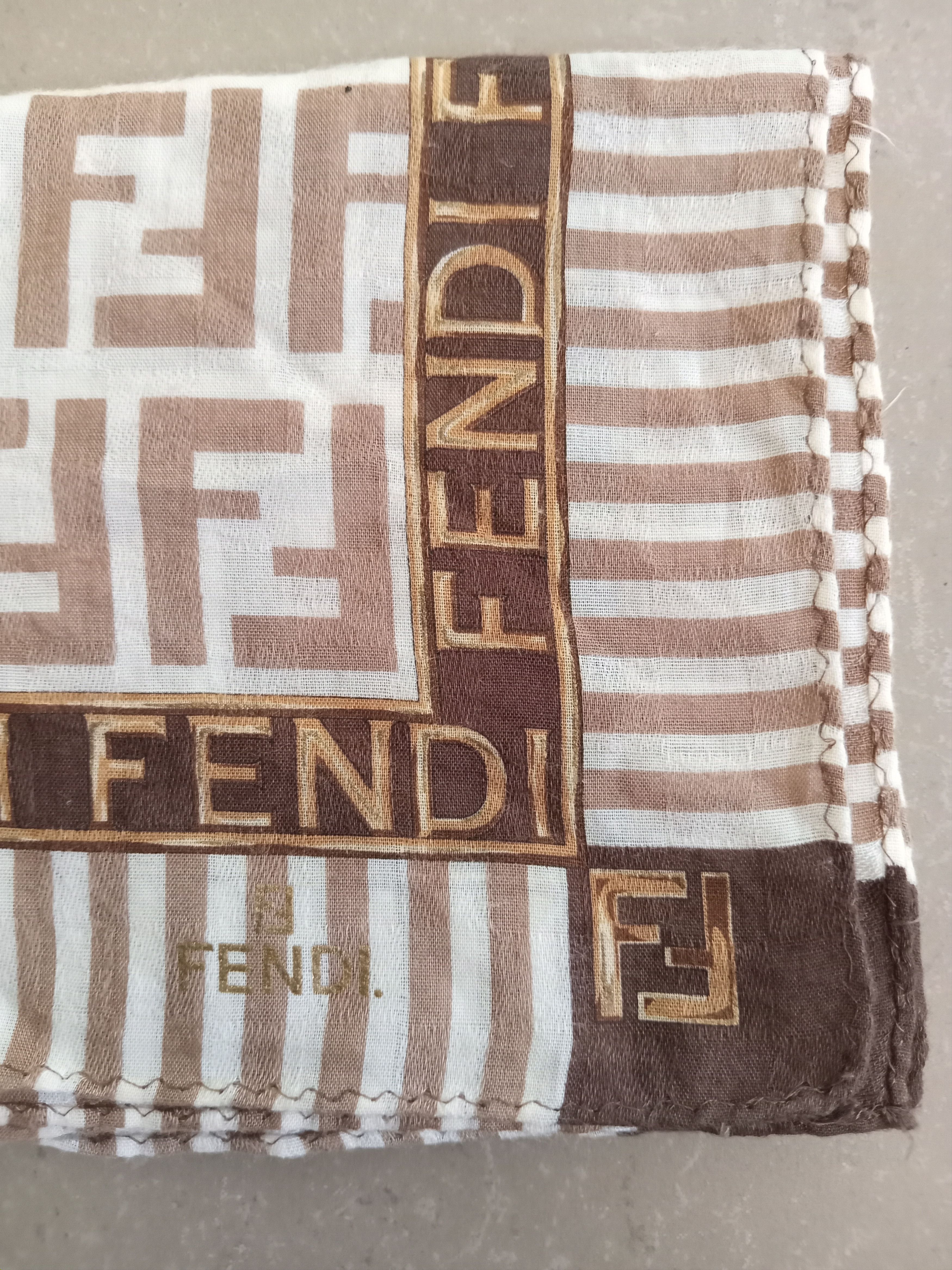 Fendi Fendi FullPrint Handkerchief Size ONE SIZE - 7 Thumbnail