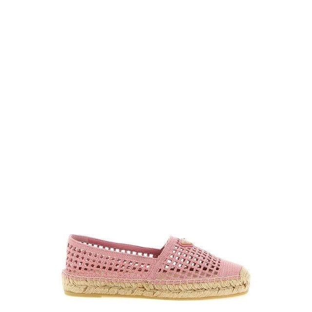 Prada PRADA Crochet Begonia Pink Espadrilles New & Authentic (Wome Size US 10 / IT 40 - 1 Thumbnail